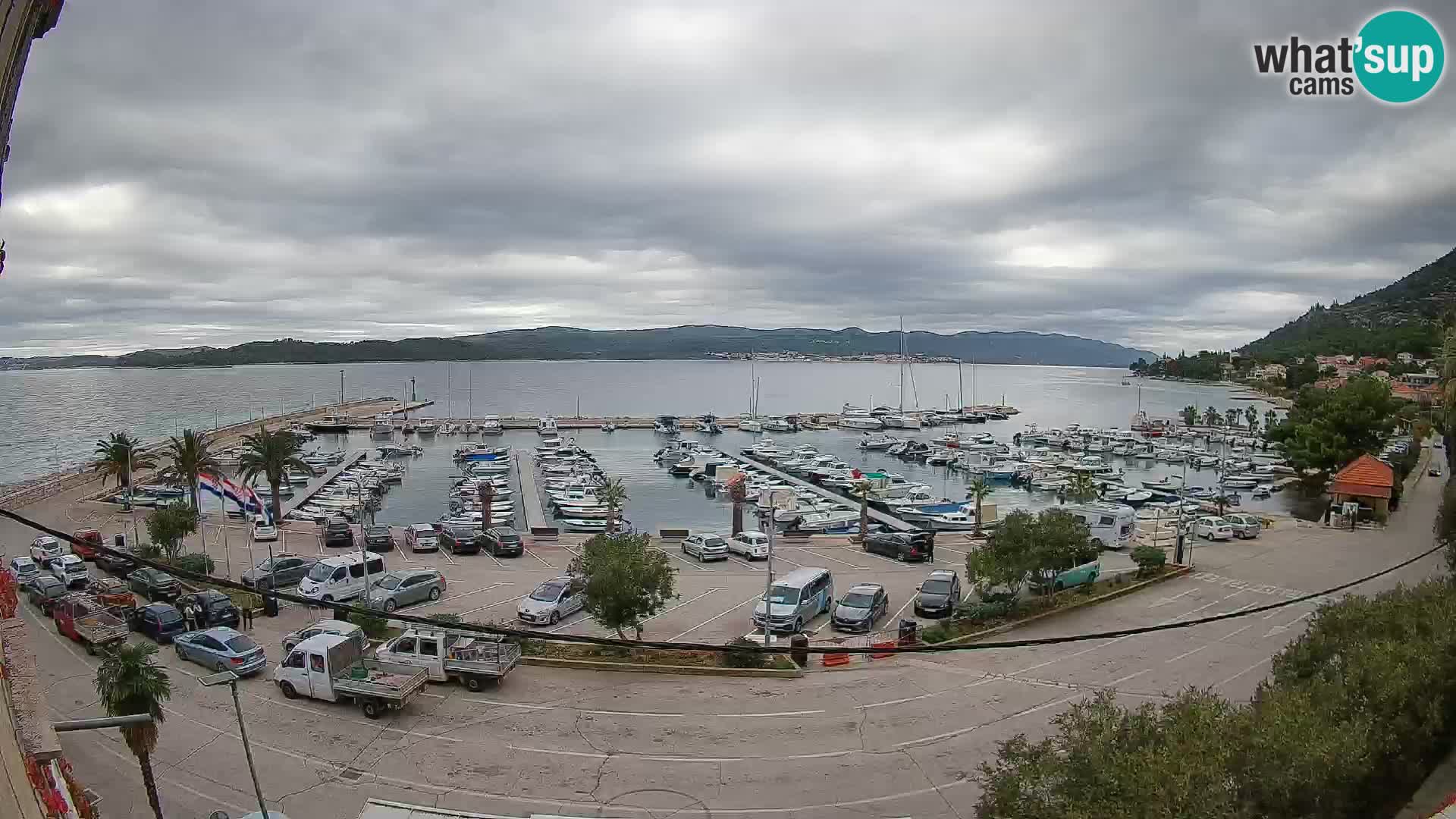 Webcam Orebić Riva – Ferry to Korčula Live