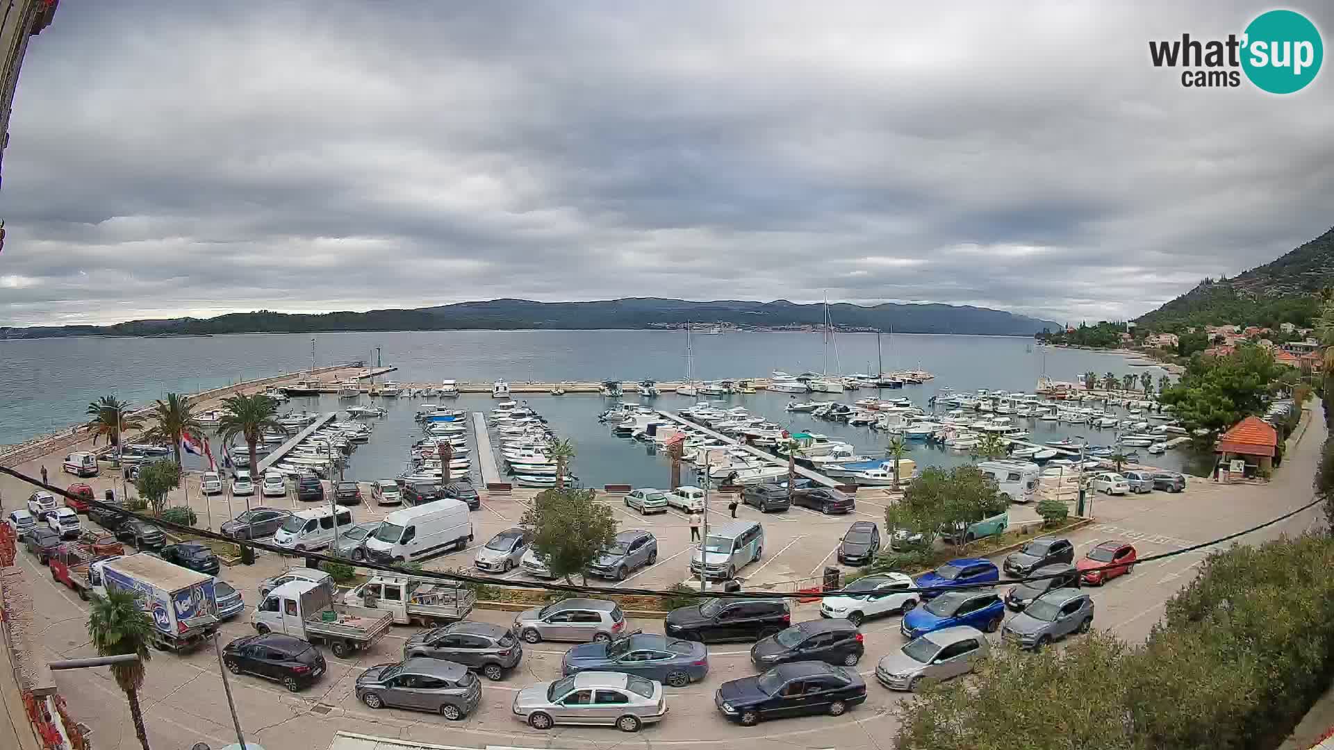Webcam Orebić Riva – Ferry vers Korčula en direct