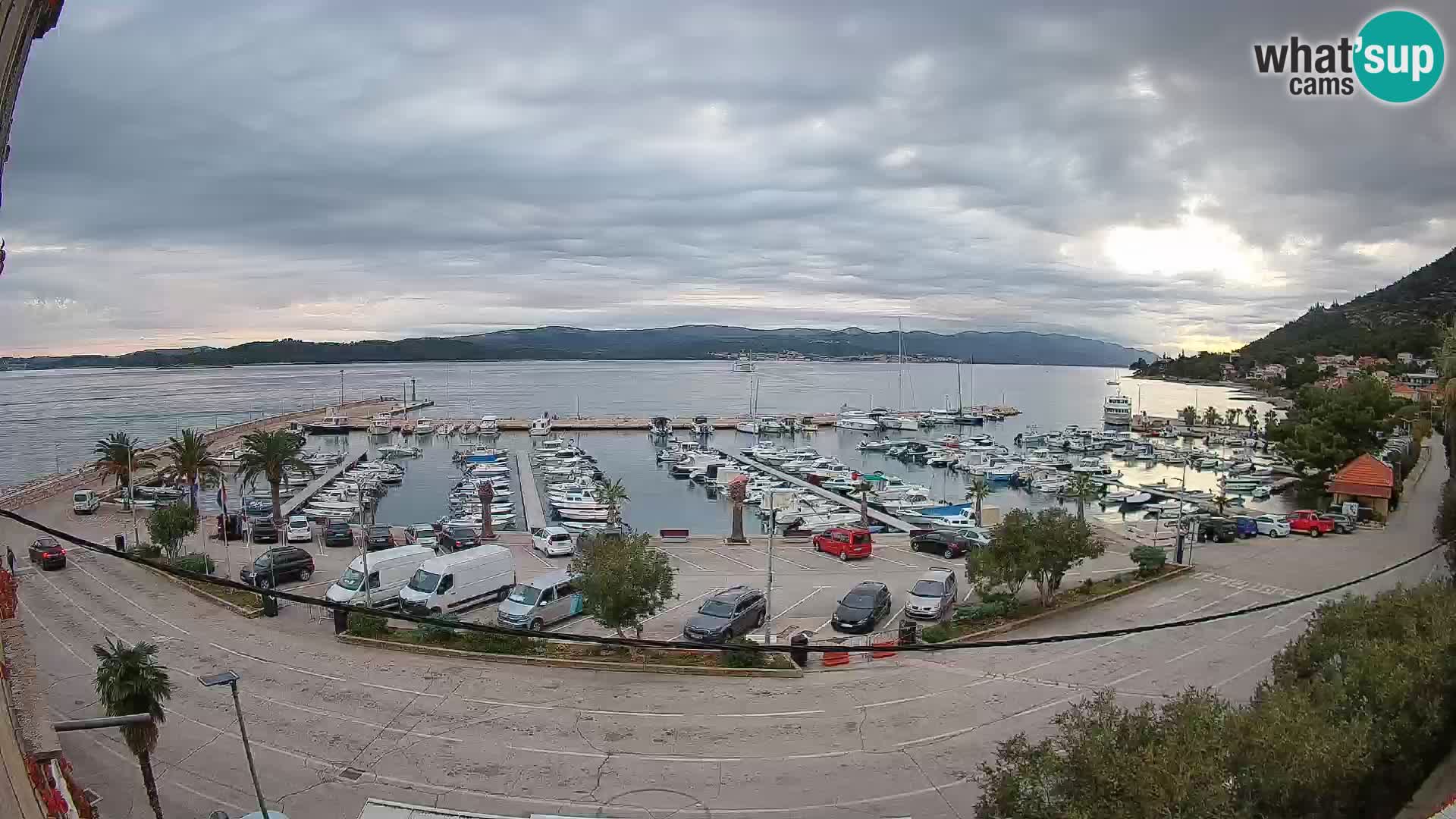 Webcam Orebić Riva – Ferry vers Korčula en direct