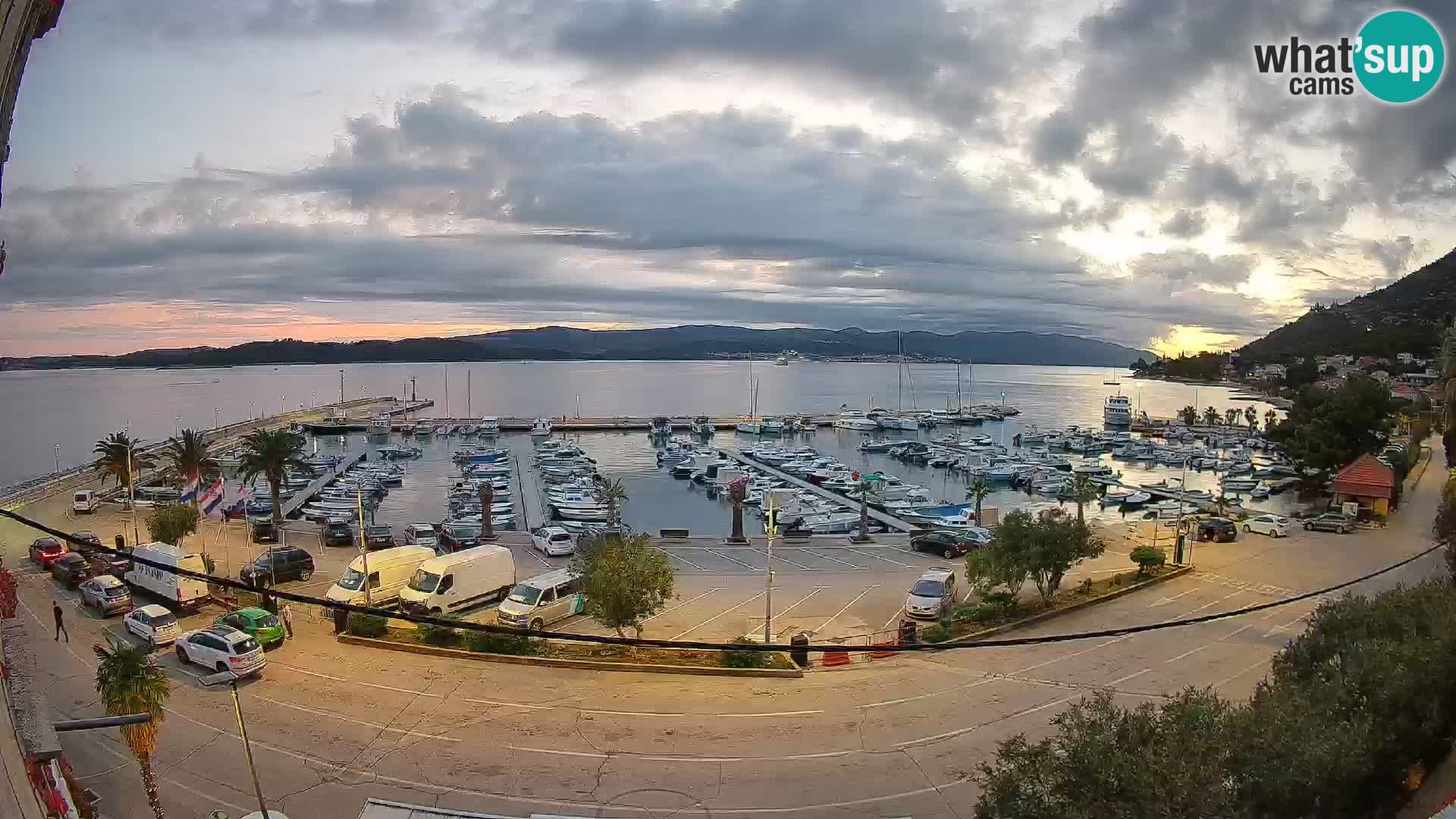 Webcam Orebić Riva – Ferry a Korčula en vivo