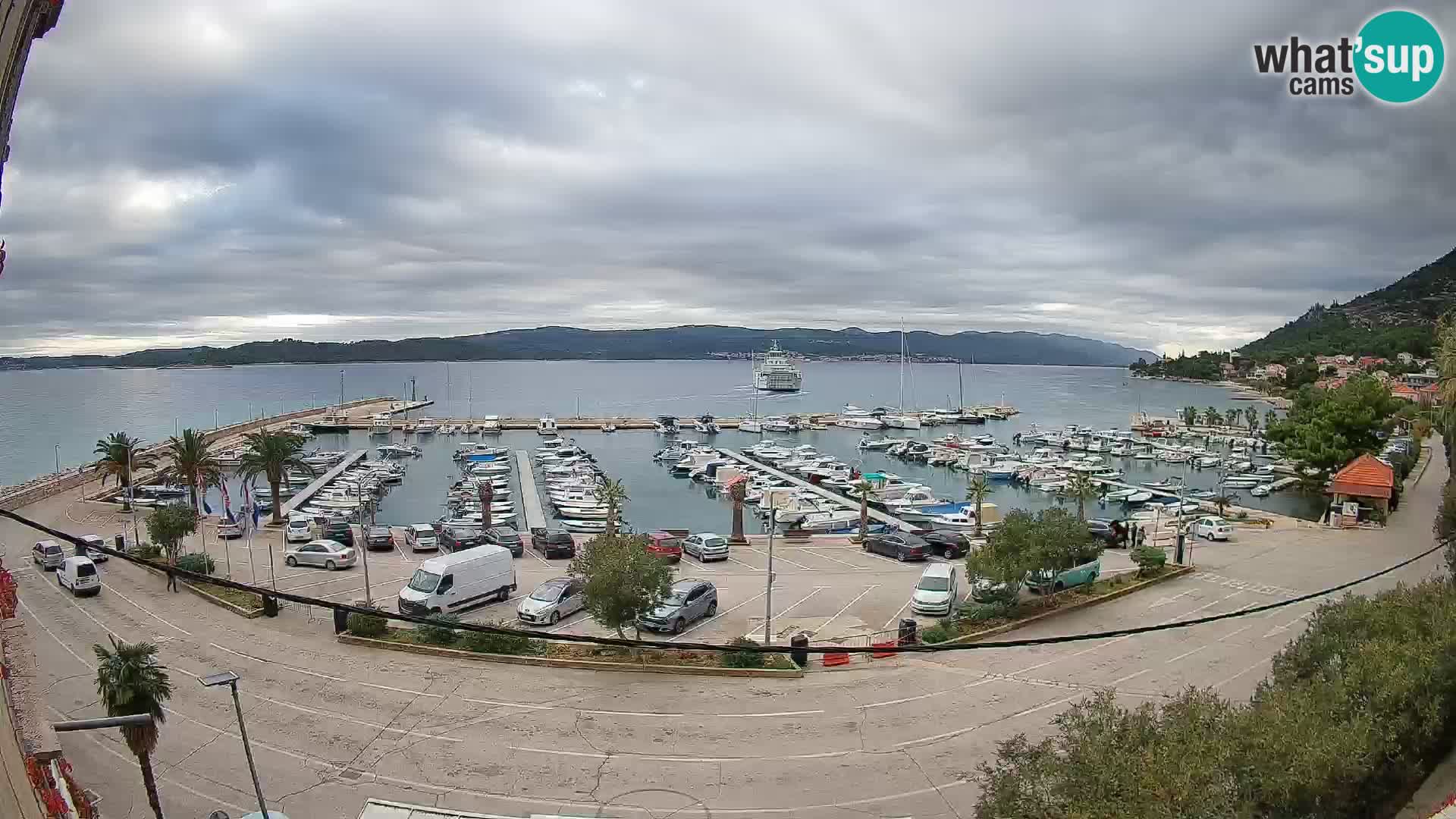 Webcam Orebić Riva – Ferry to Korčula Live