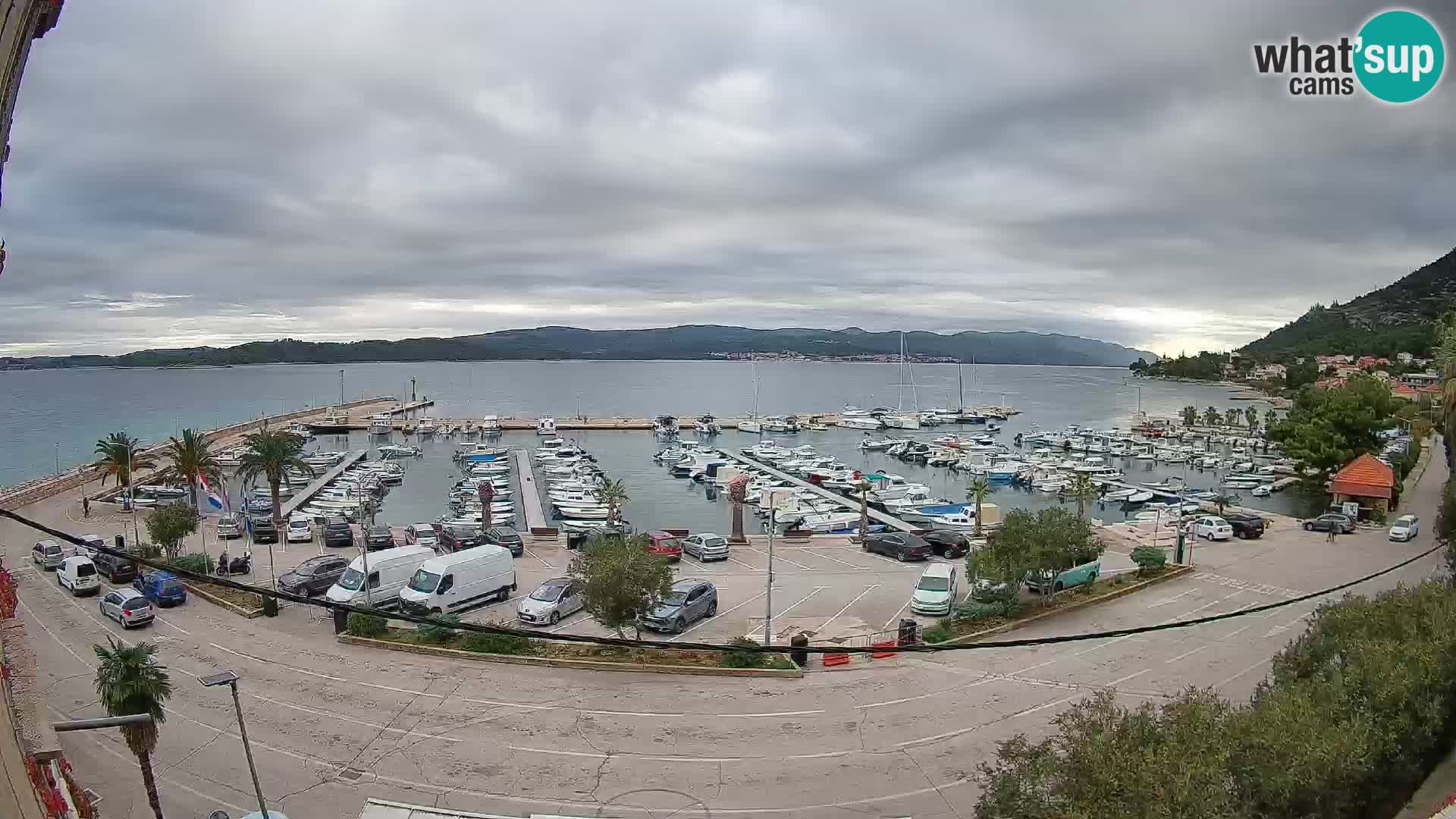 Web kamera Orebić Riva – Trajekt za Korčulu uživo