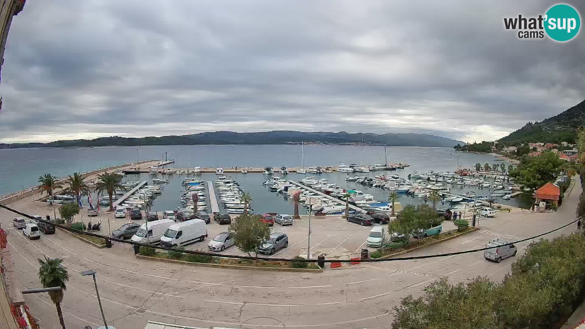 Web kamera Orebić Riva – Trajekt za Korčulu uživo