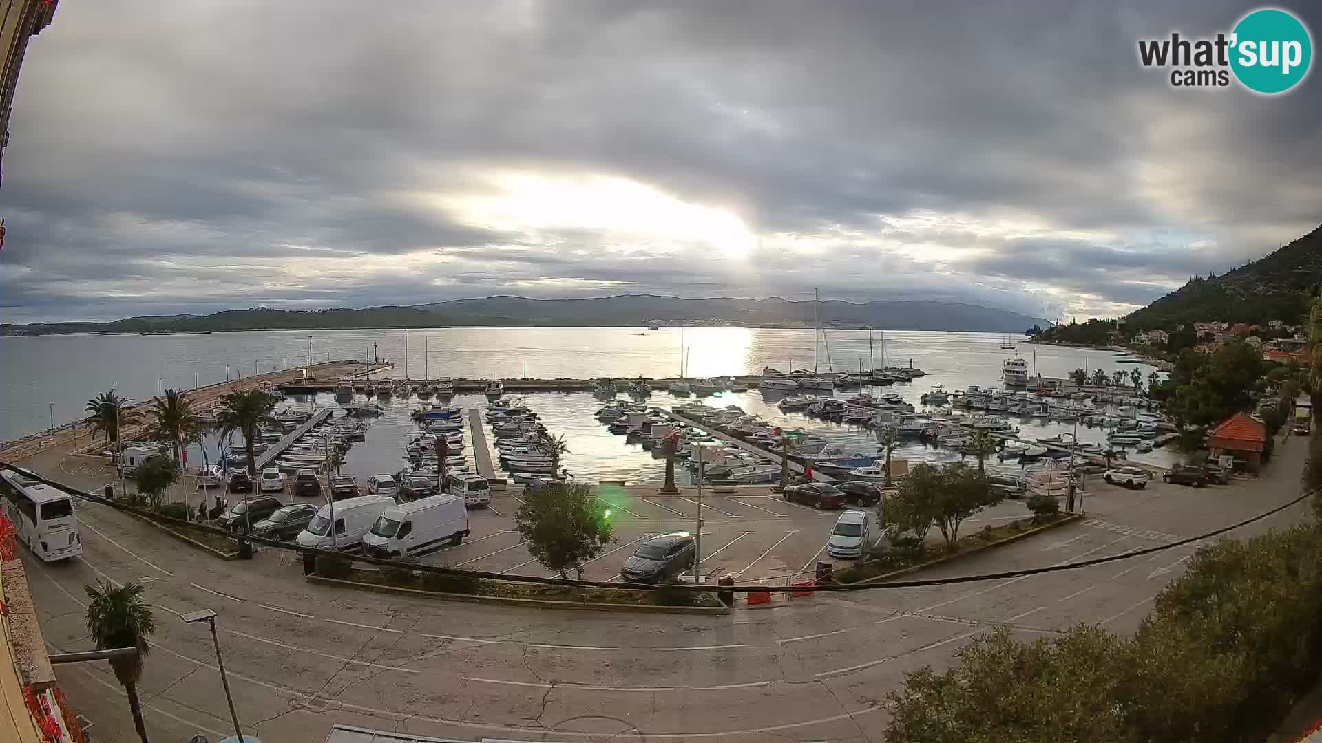 Webcam Orebić Uferpromenade – Fähre nach Korčula Live