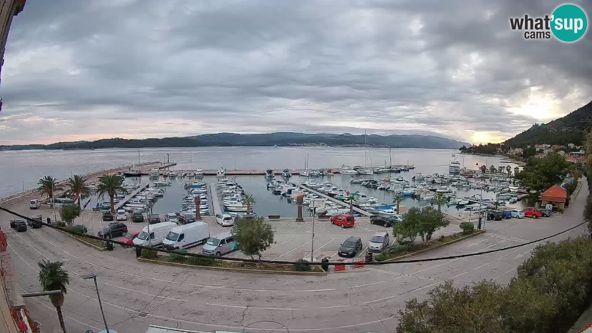 Webcam Orebić Riva – Ferry to Korčula Live