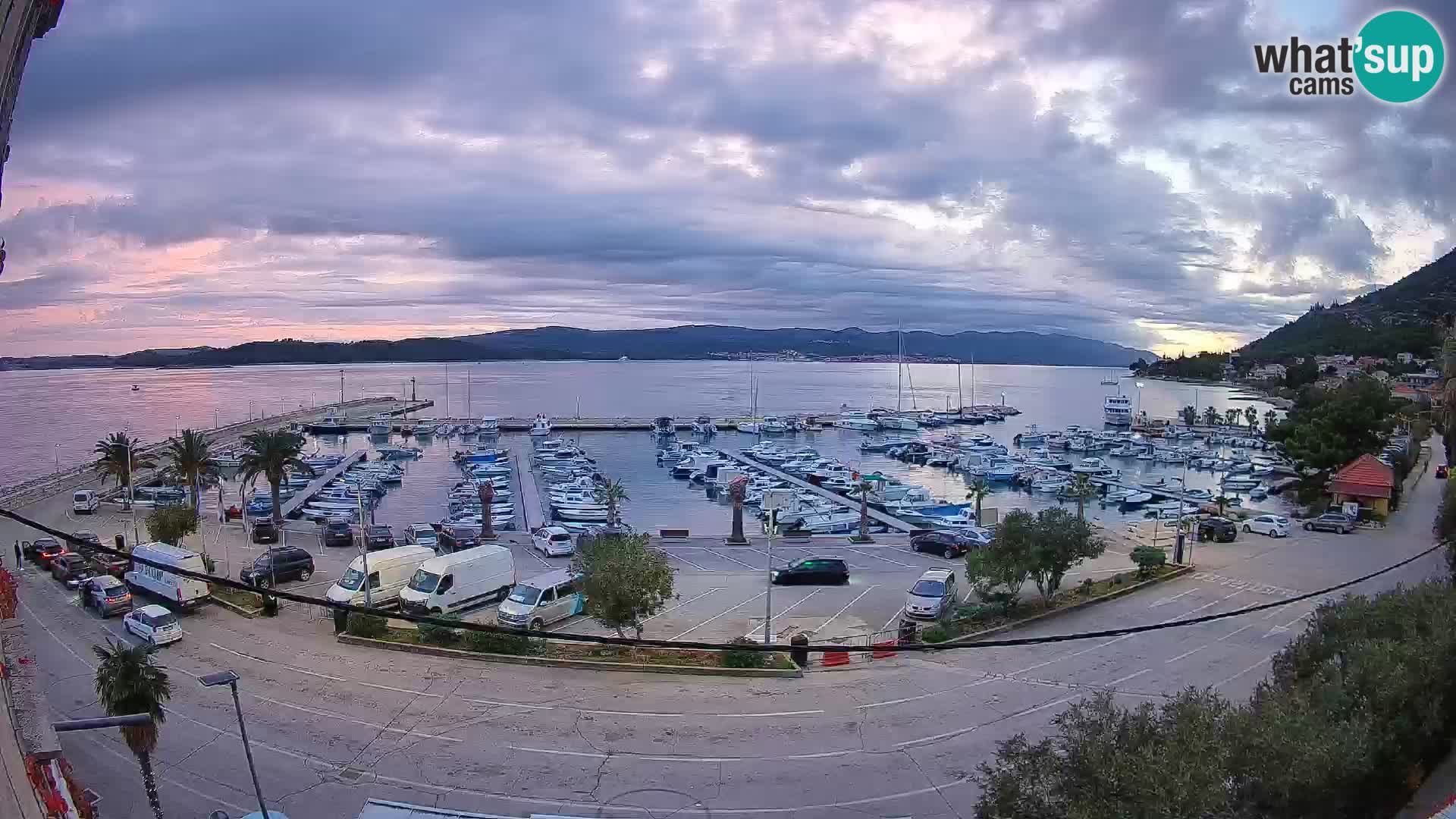 Webcam Orebić Riva – Ferry to Korčula Live