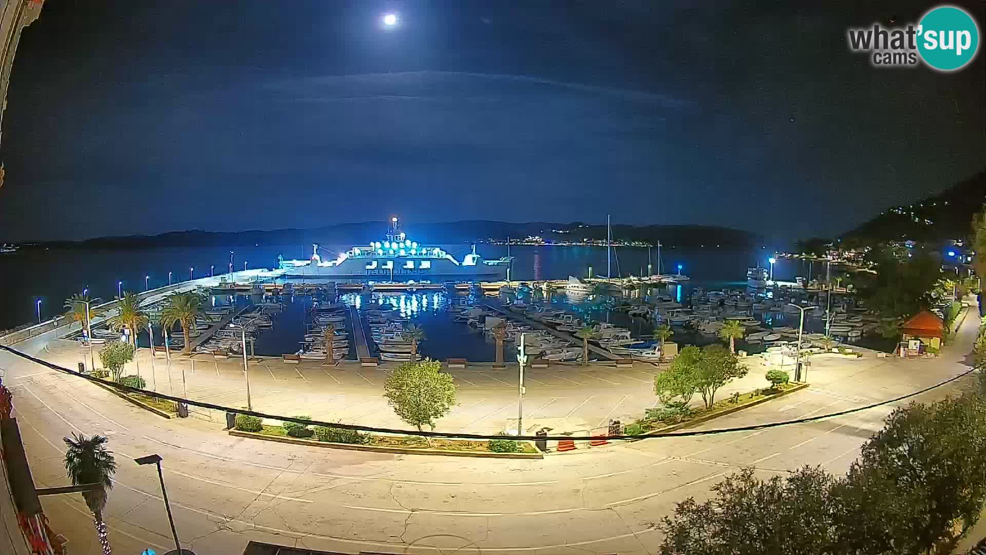 Webcam Orebić Uferpromenade – Fähre nach Korčula Live
