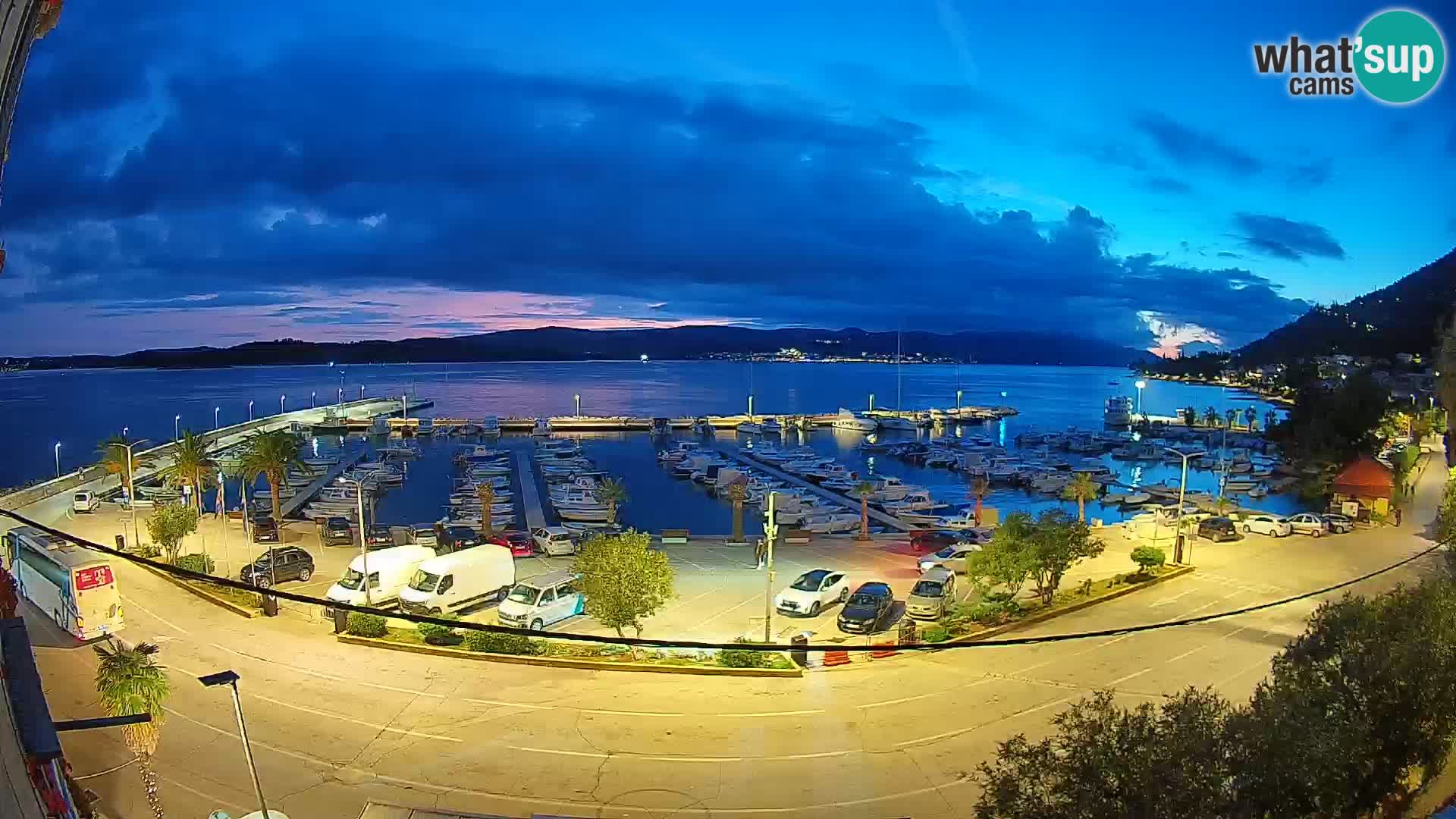 Webcam Orebić Uferpromenade – Fähre nach Korčula Live