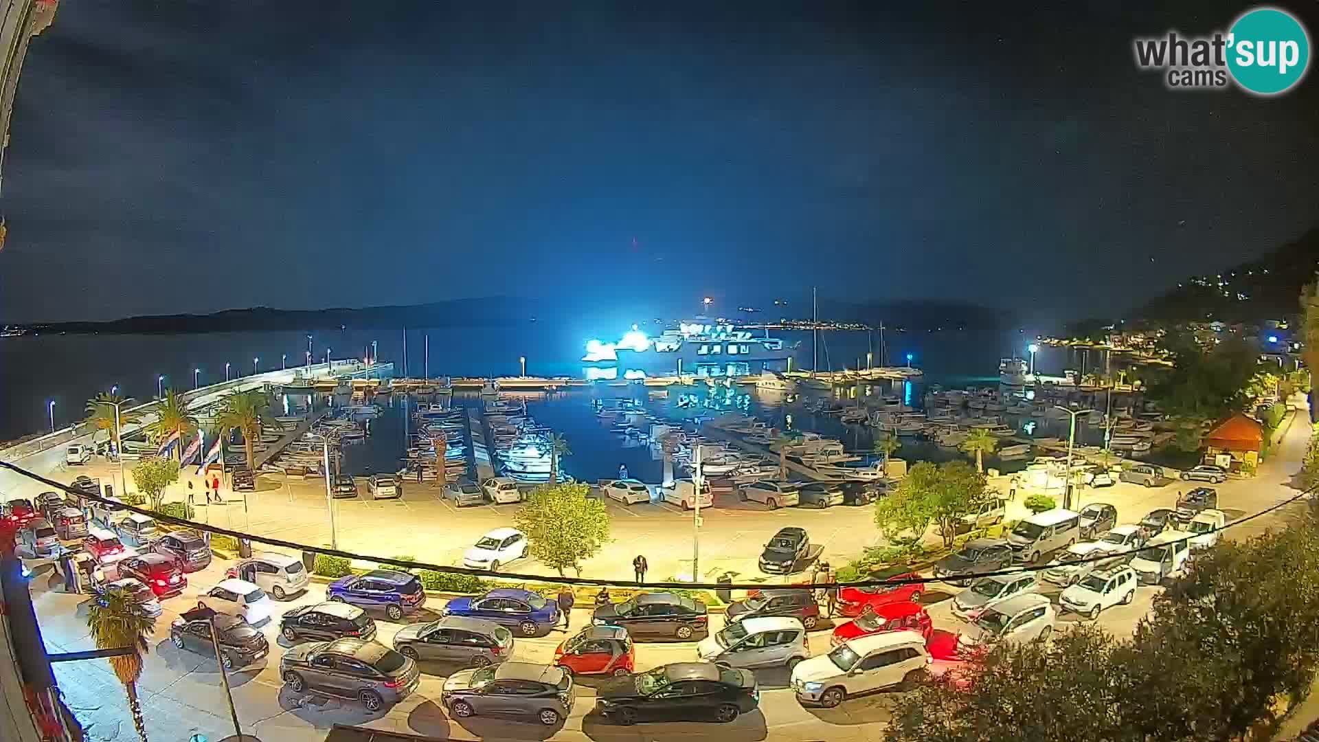 Webcam Orebić Riva – Ferry to Korčula Live