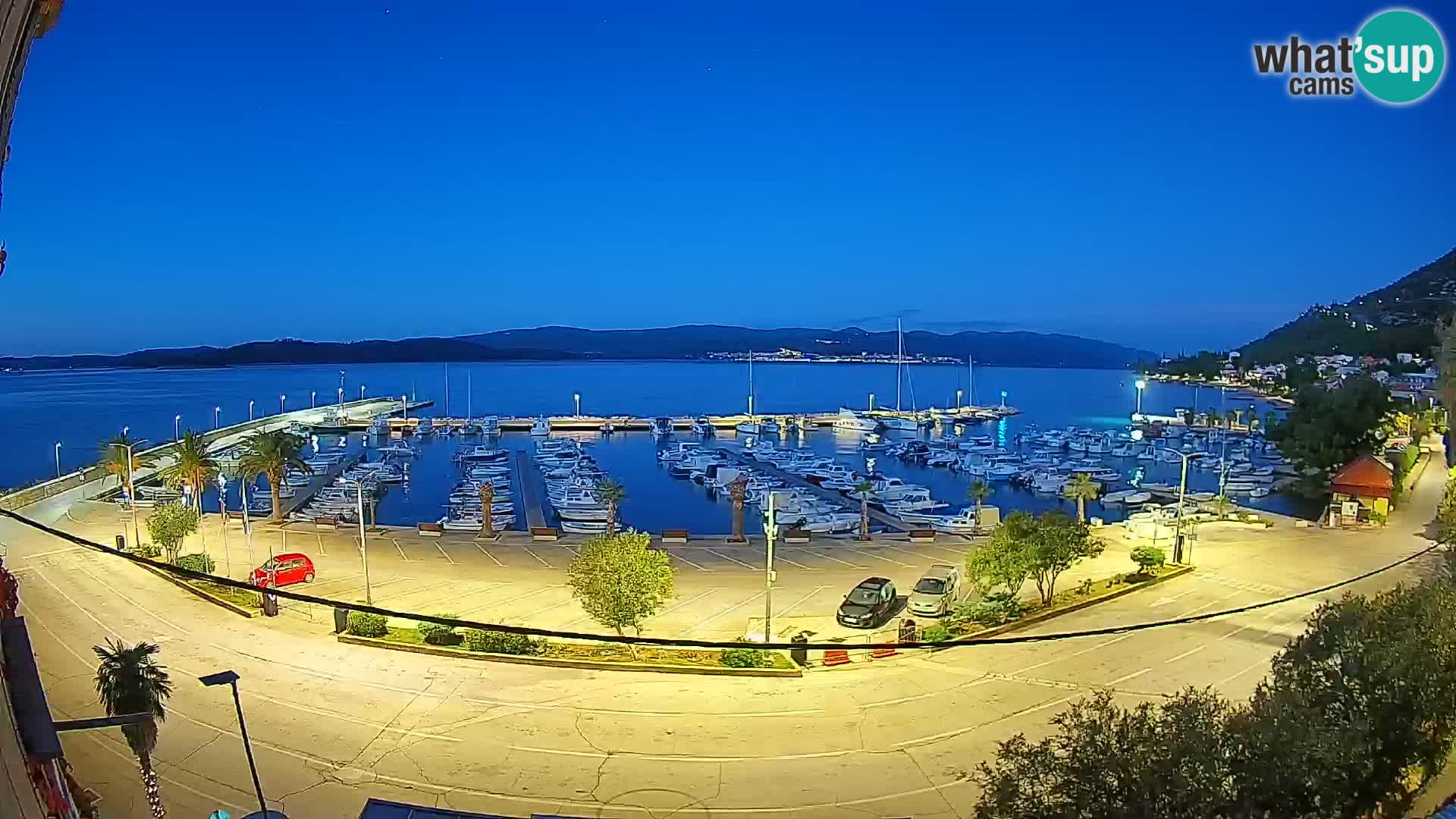 Webcam Orebić Riva – Ferry a Korčula en vivo