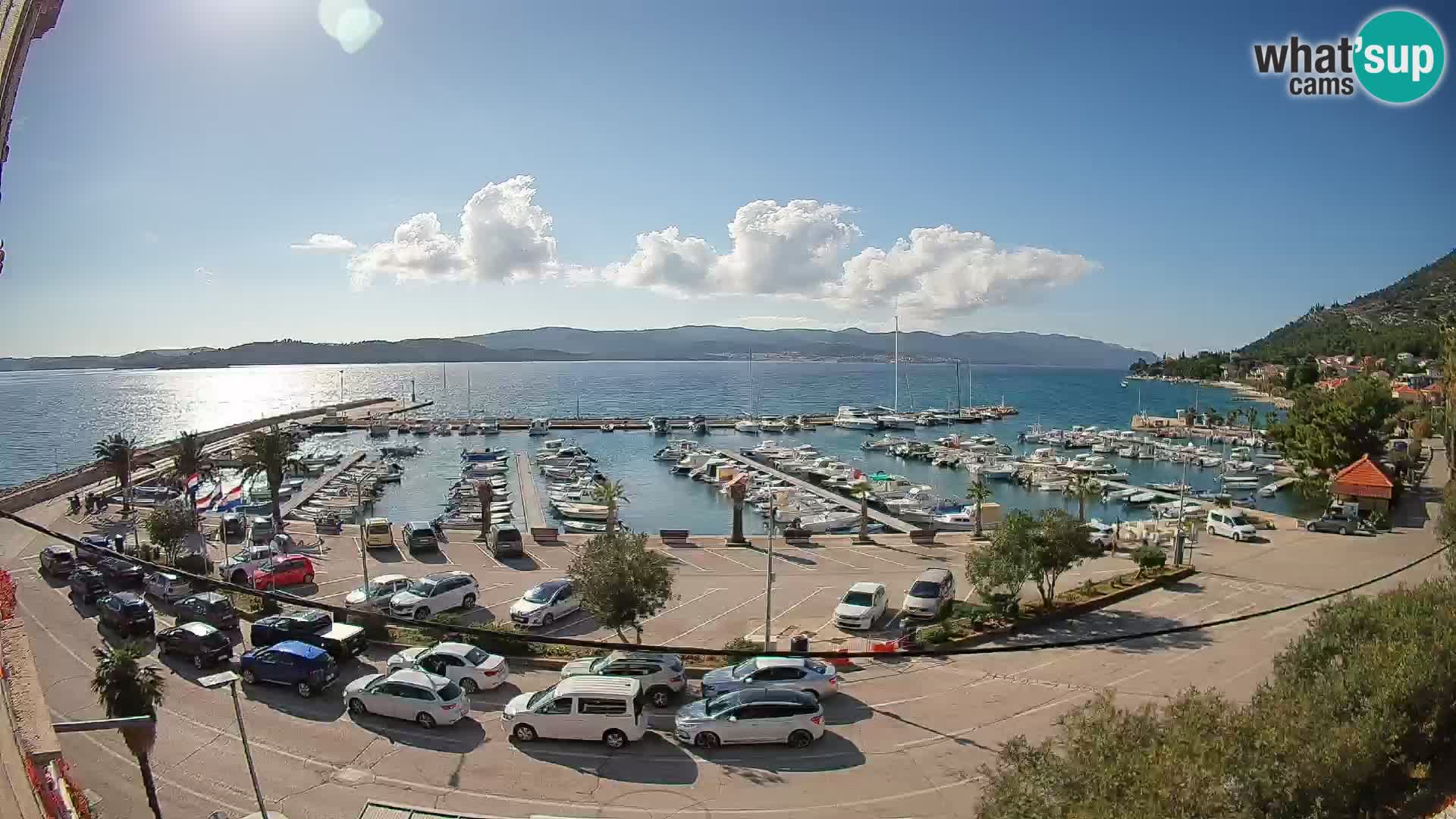 Webcam Orebić Riva – Ferry to Korčula Live