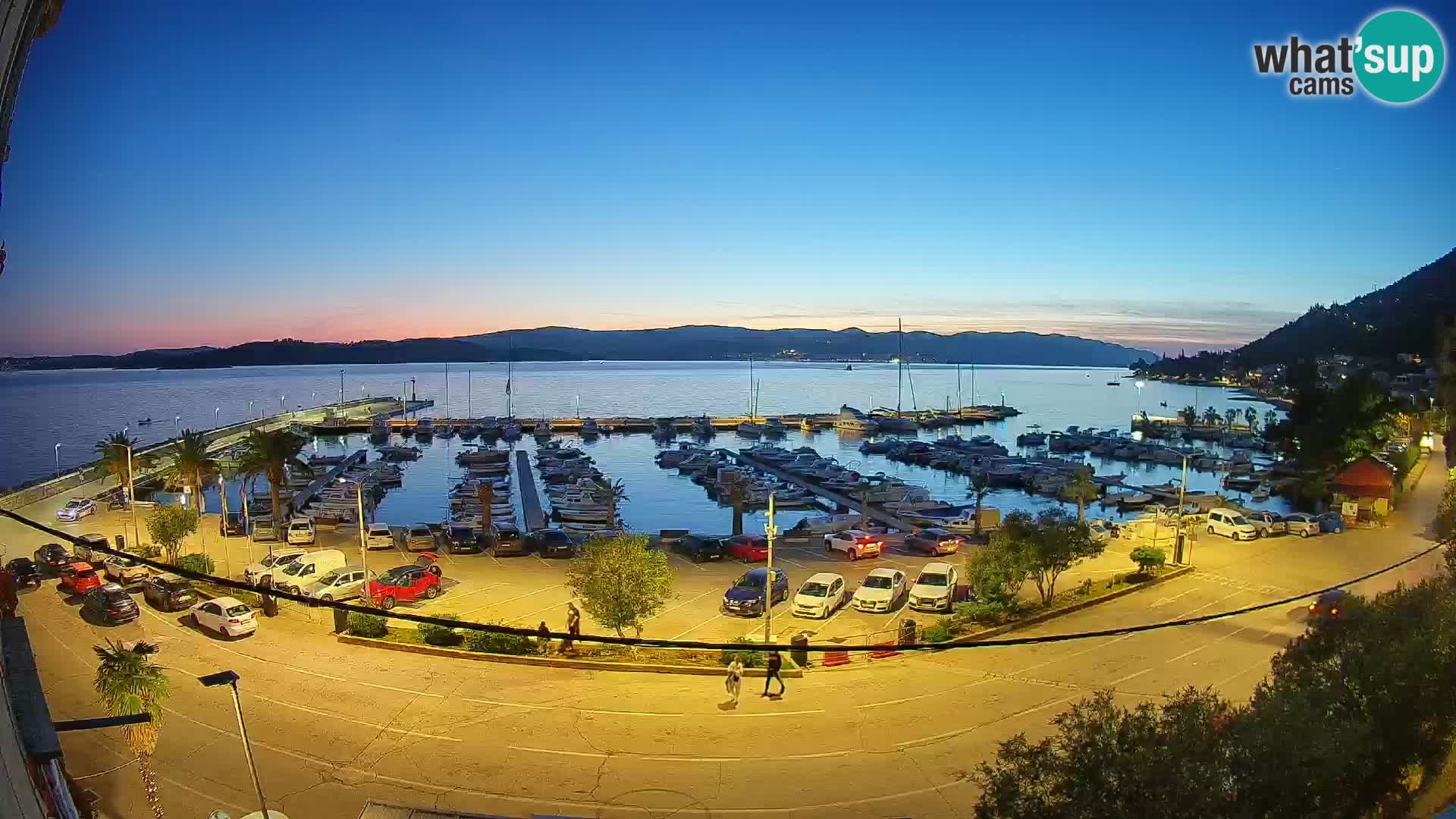 Webcam Orebić Riva – Ferry a Korčula en vivo