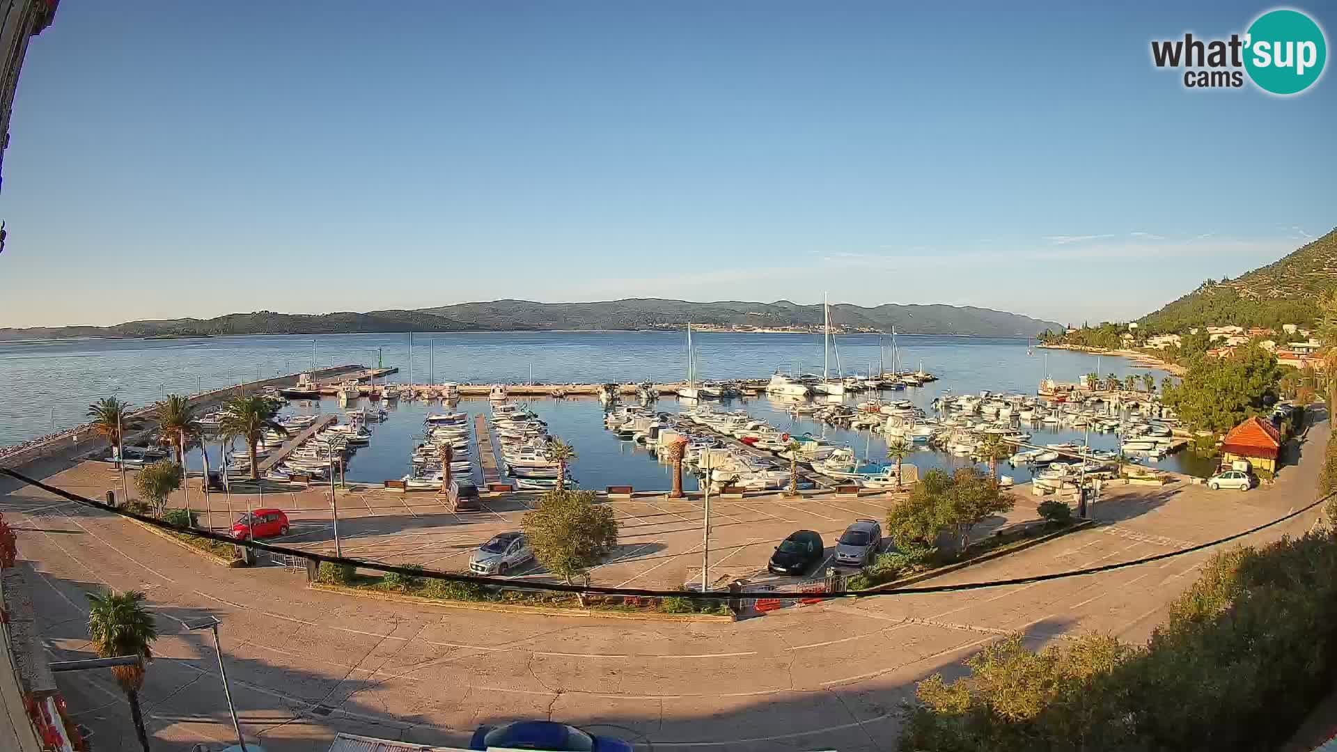 Webcam Orebić Riva – Ferry a Korčula en vivo