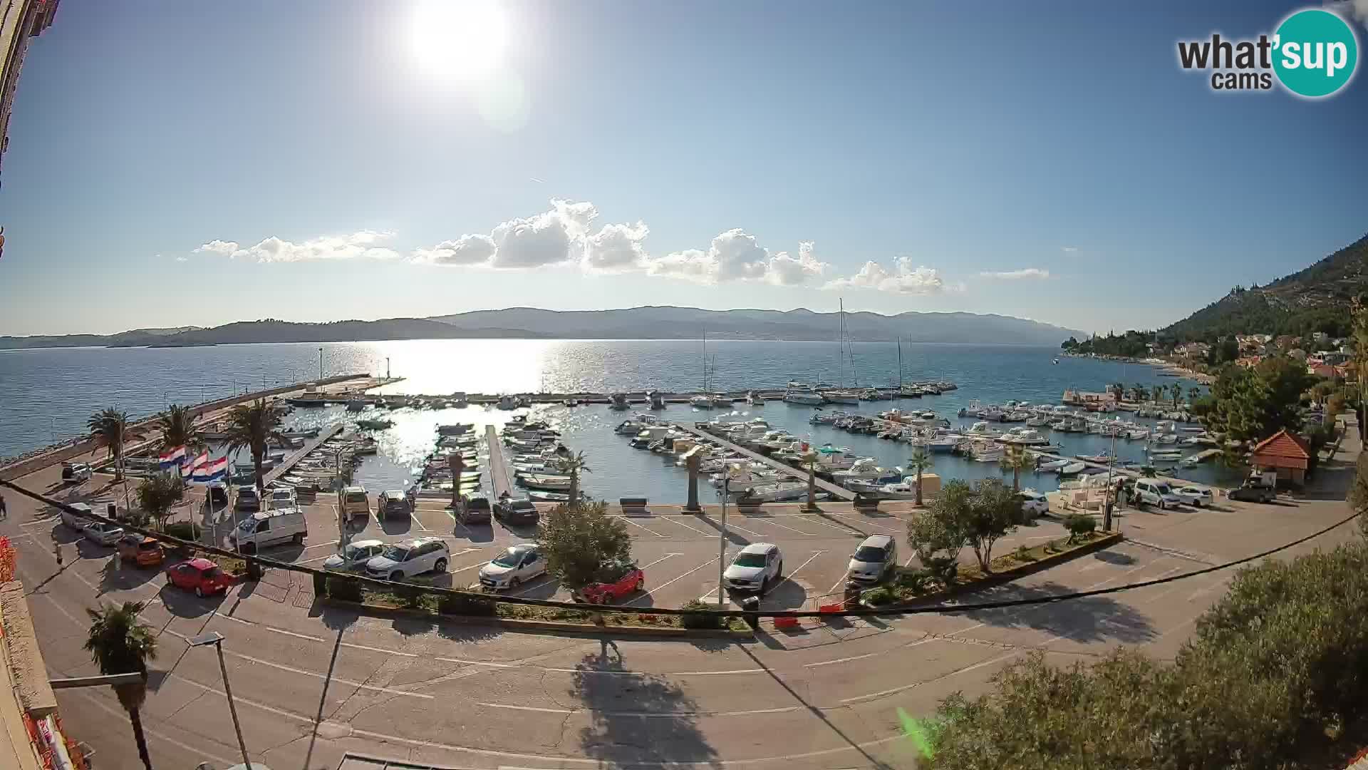 Webcam Orebić Riva – Ferry to Korčula Live