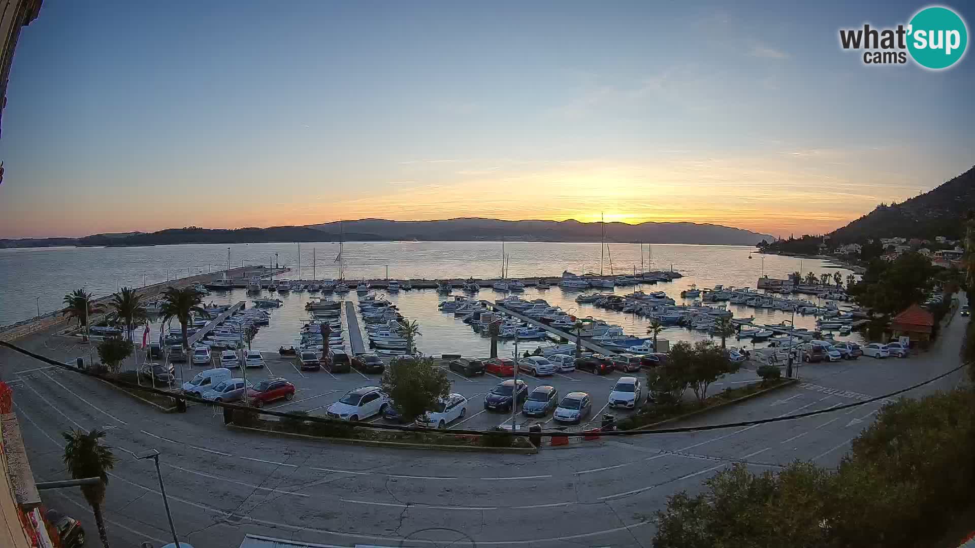 Webcam Orebić Riva – Ferry vers Korčula en direct