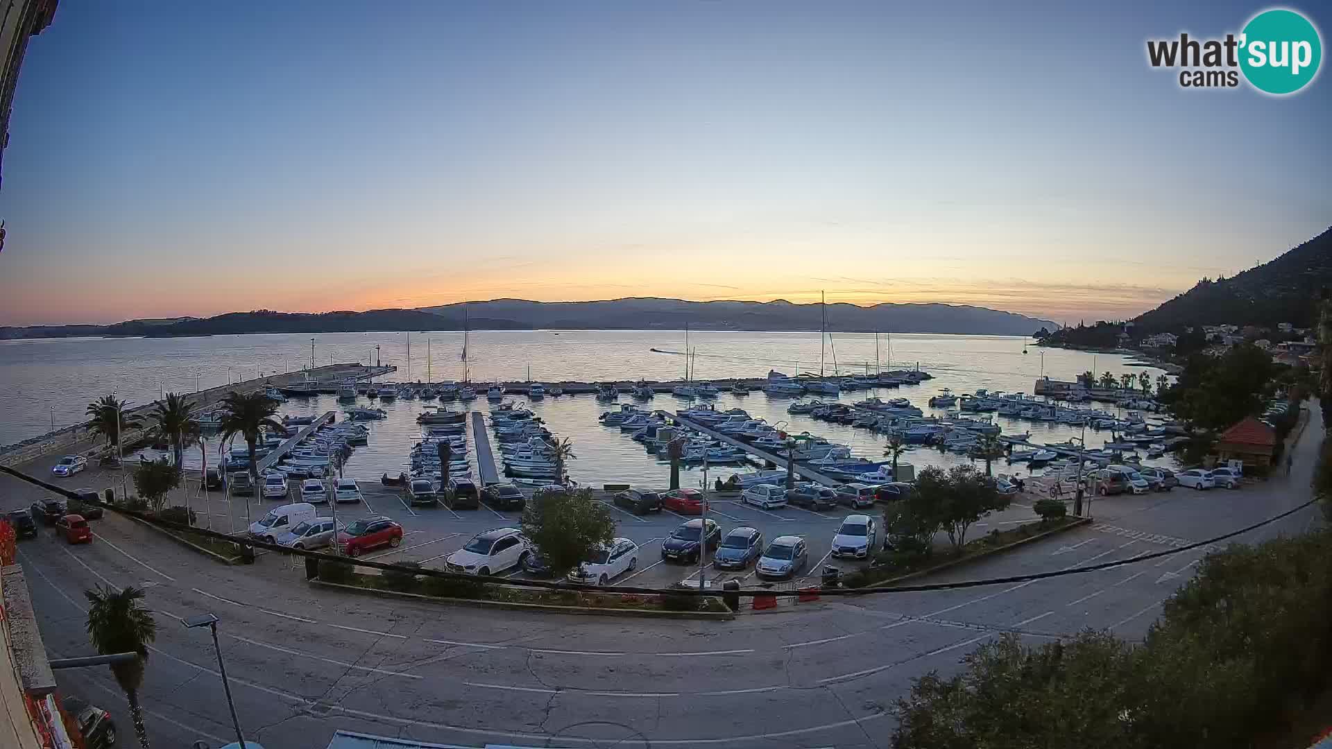 Webcam Orebić Uferpromenade – Fähre nach Korčula Live
