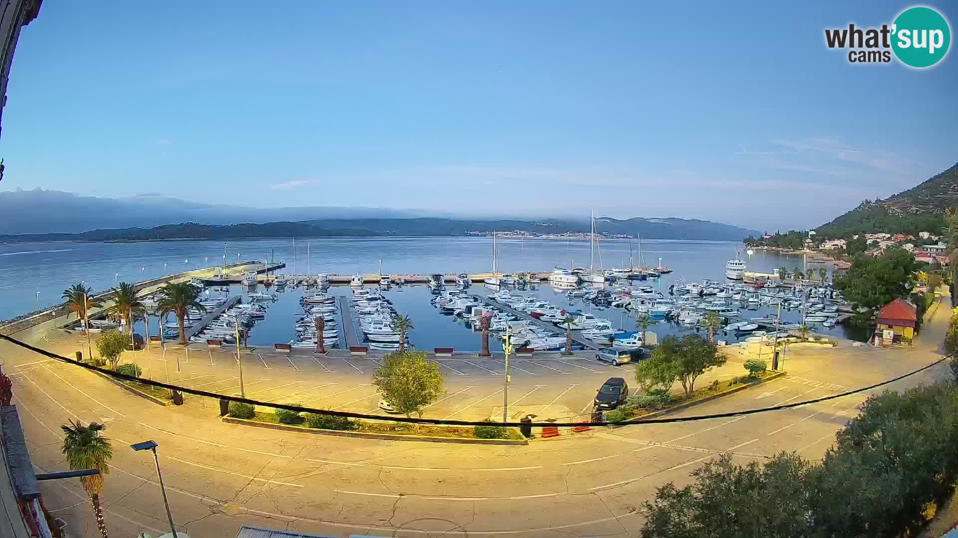 Webcam Orebić Uferpromenade – Fähre nach Korčula Live