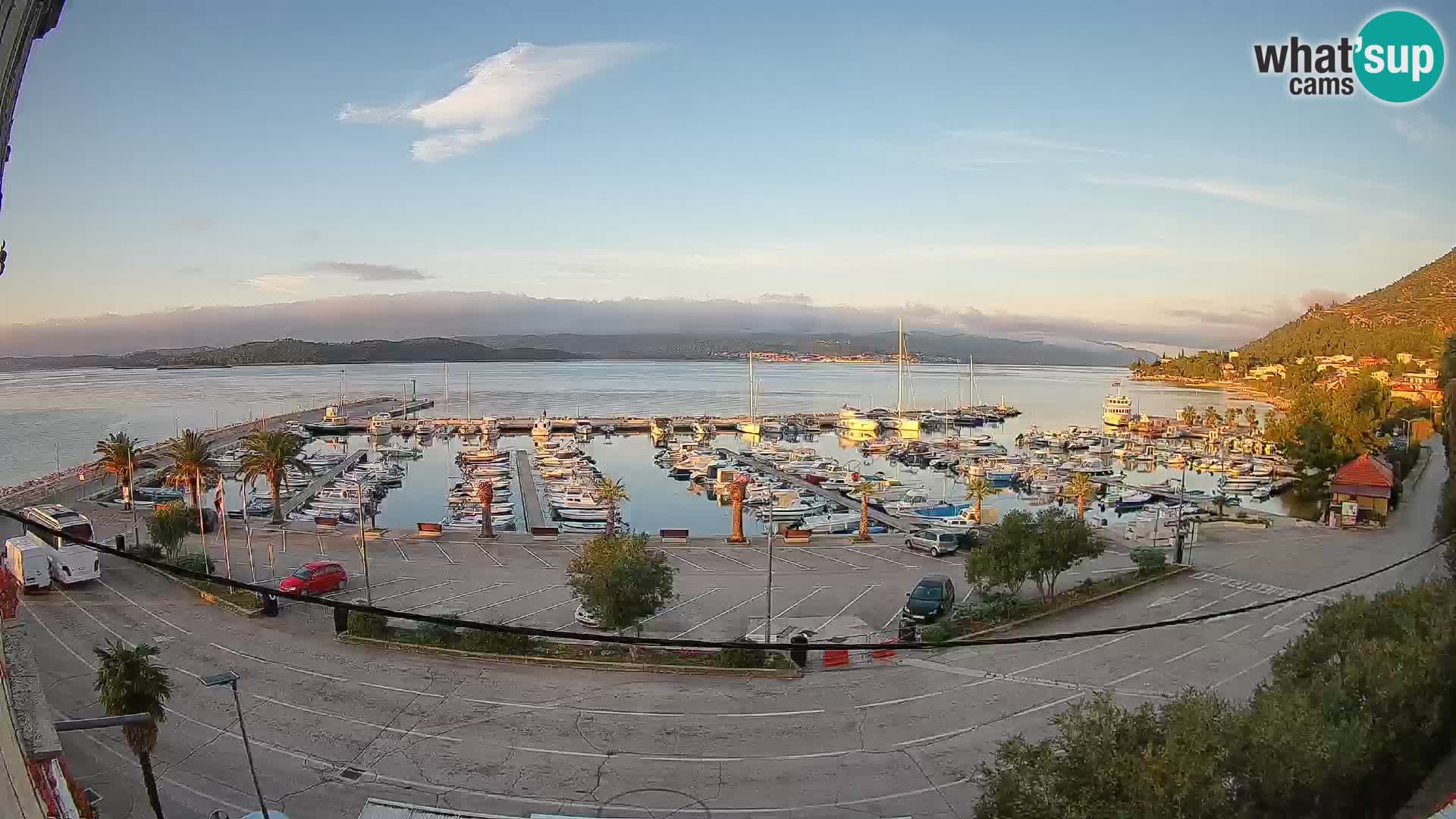 Webcam Orebić Riva – Ferry a Korčula en vivo