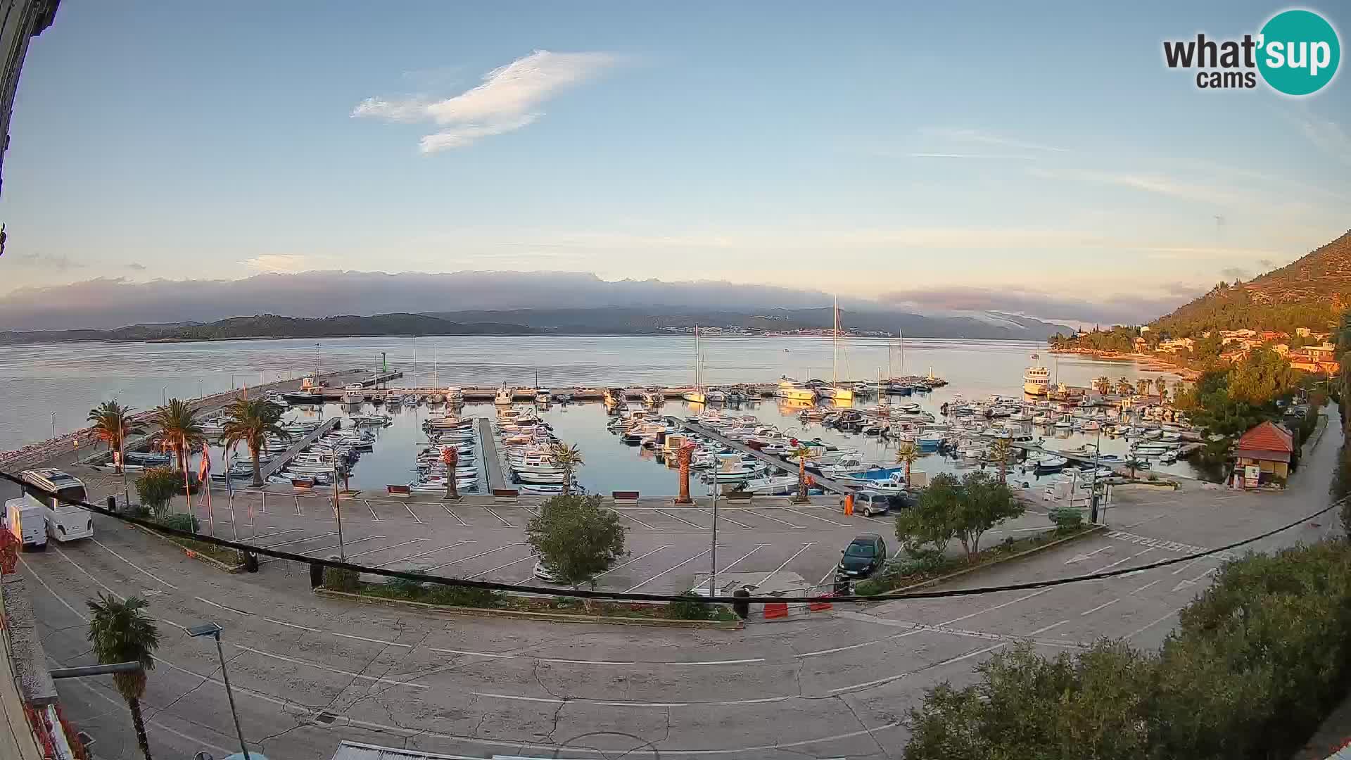 Webcam Orebić Riva – Ferry a Korčula en vivo