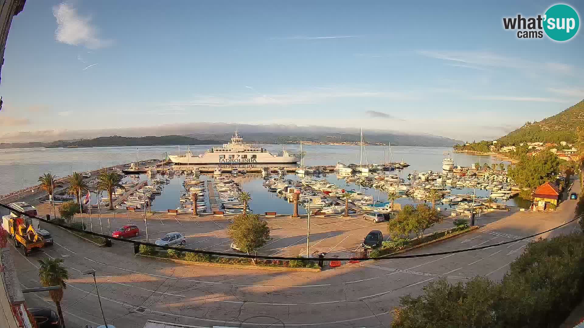 Webcam Orebić Riva – Ferry to Korčula Live