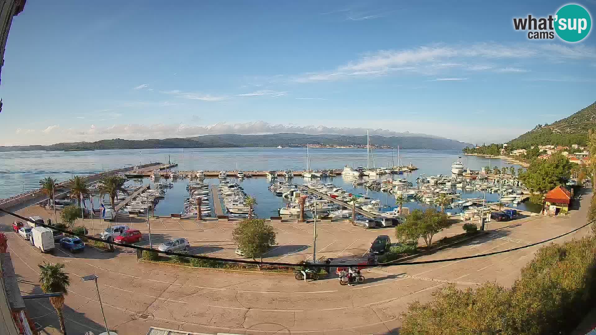 Webcam Orebić Riva – Ferry a Korčula en vivo