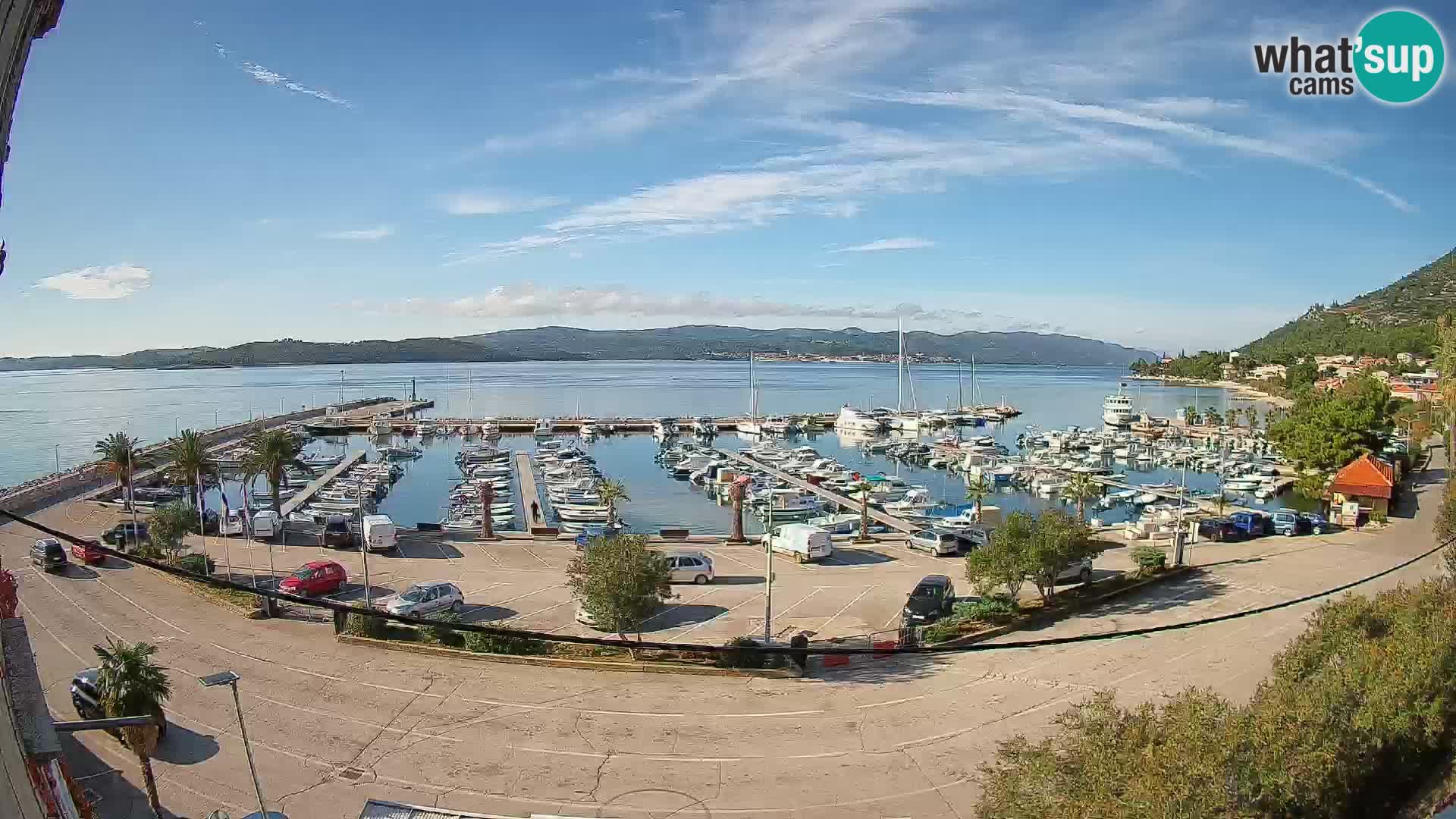 Web kamera Orebić Riva – Trajekt za Korčulu uživo