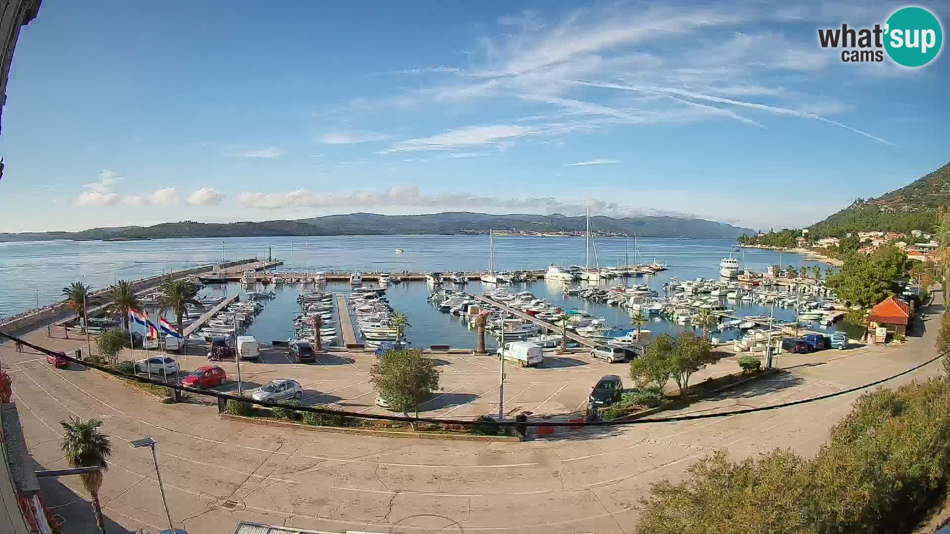 Webcam Orebić Riva – Ferry to Korčula Live