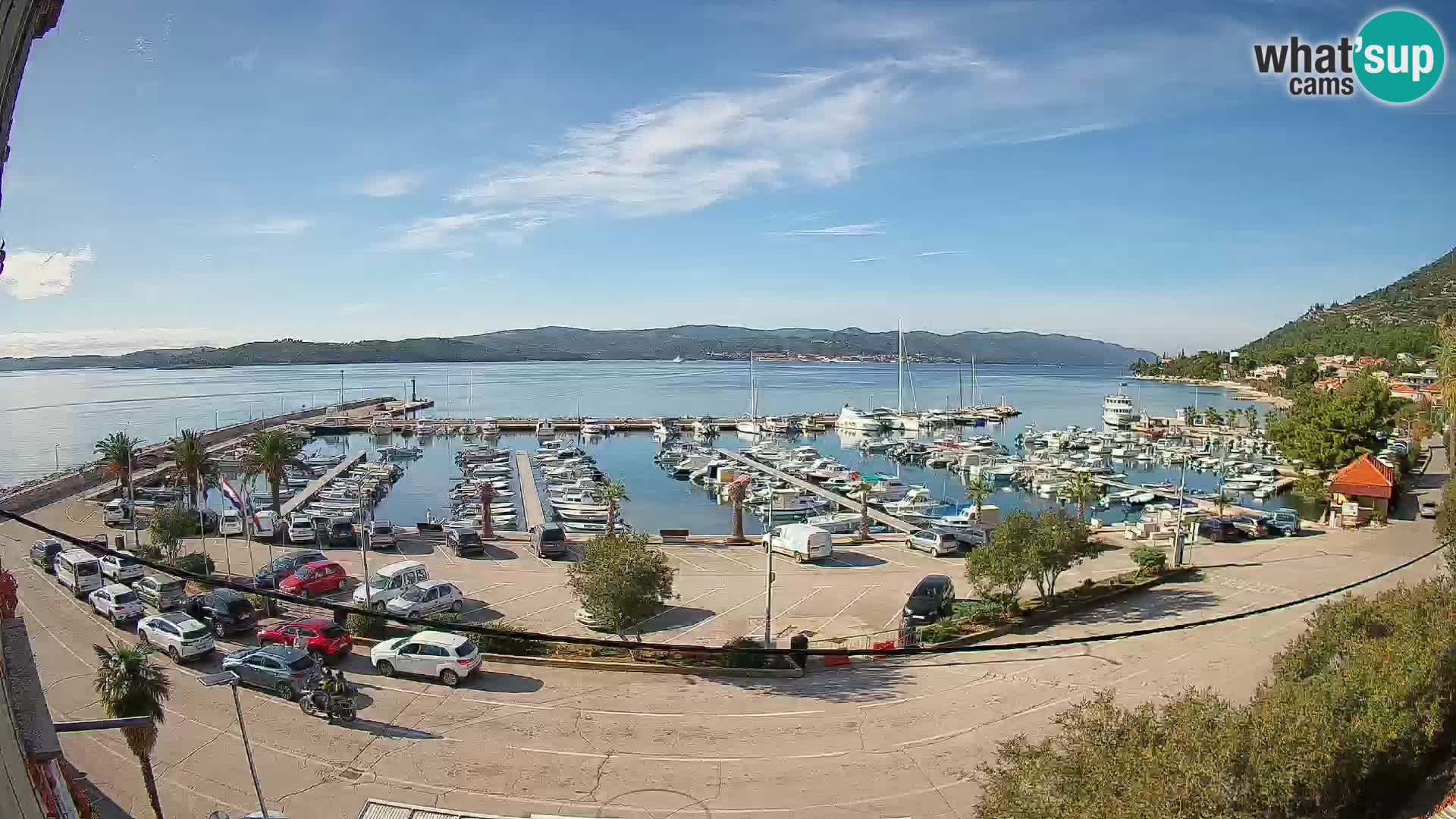 Webcam Orebić Riva – Ferry to Korčula Live
