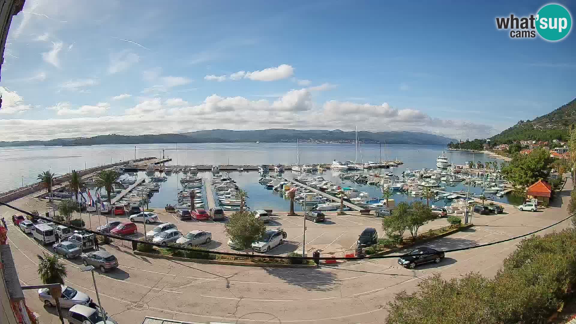 Webcam Orebić Riva – Ferry a Korčula en vivo