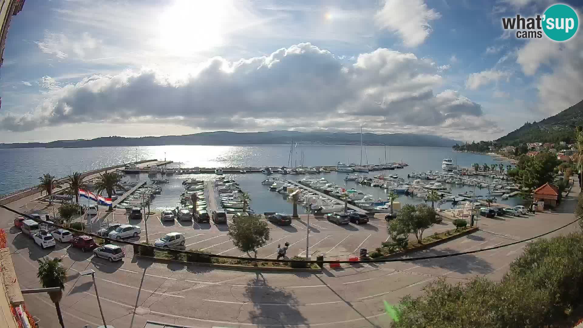 Webcam Orebić Riva – Ferry a Korčula en vivo