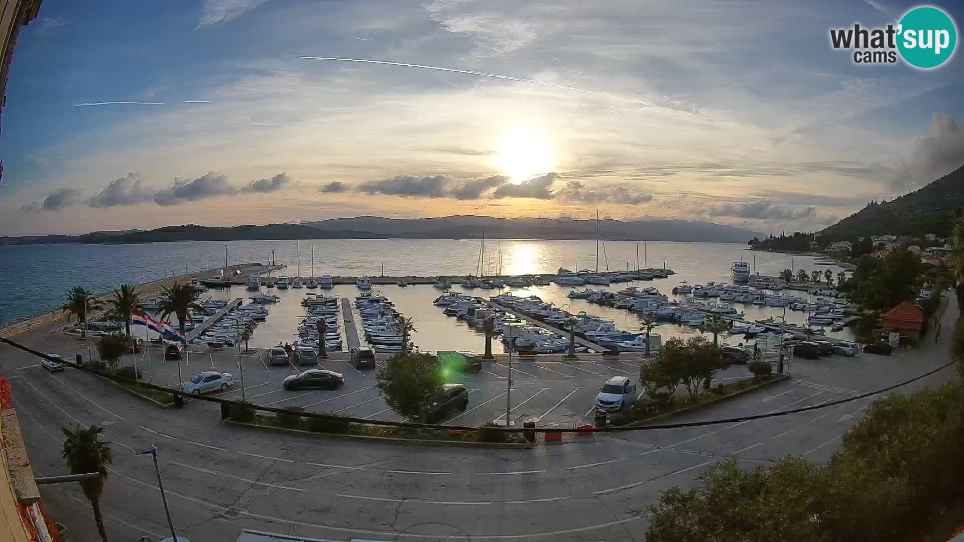 Webcam Orebić Riva – Ferry to Korčula Live