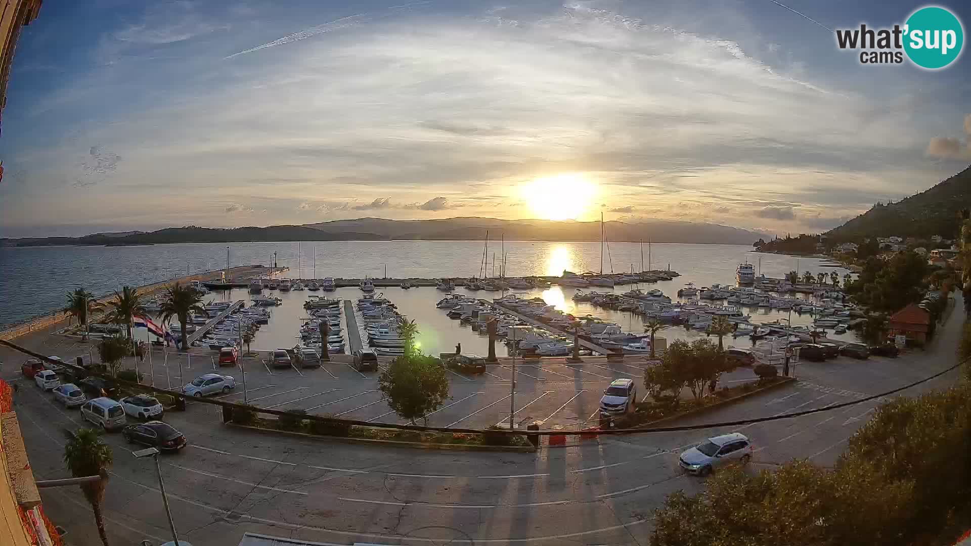 Webcam Orebić Riva – Ferry vers Korčula en direct