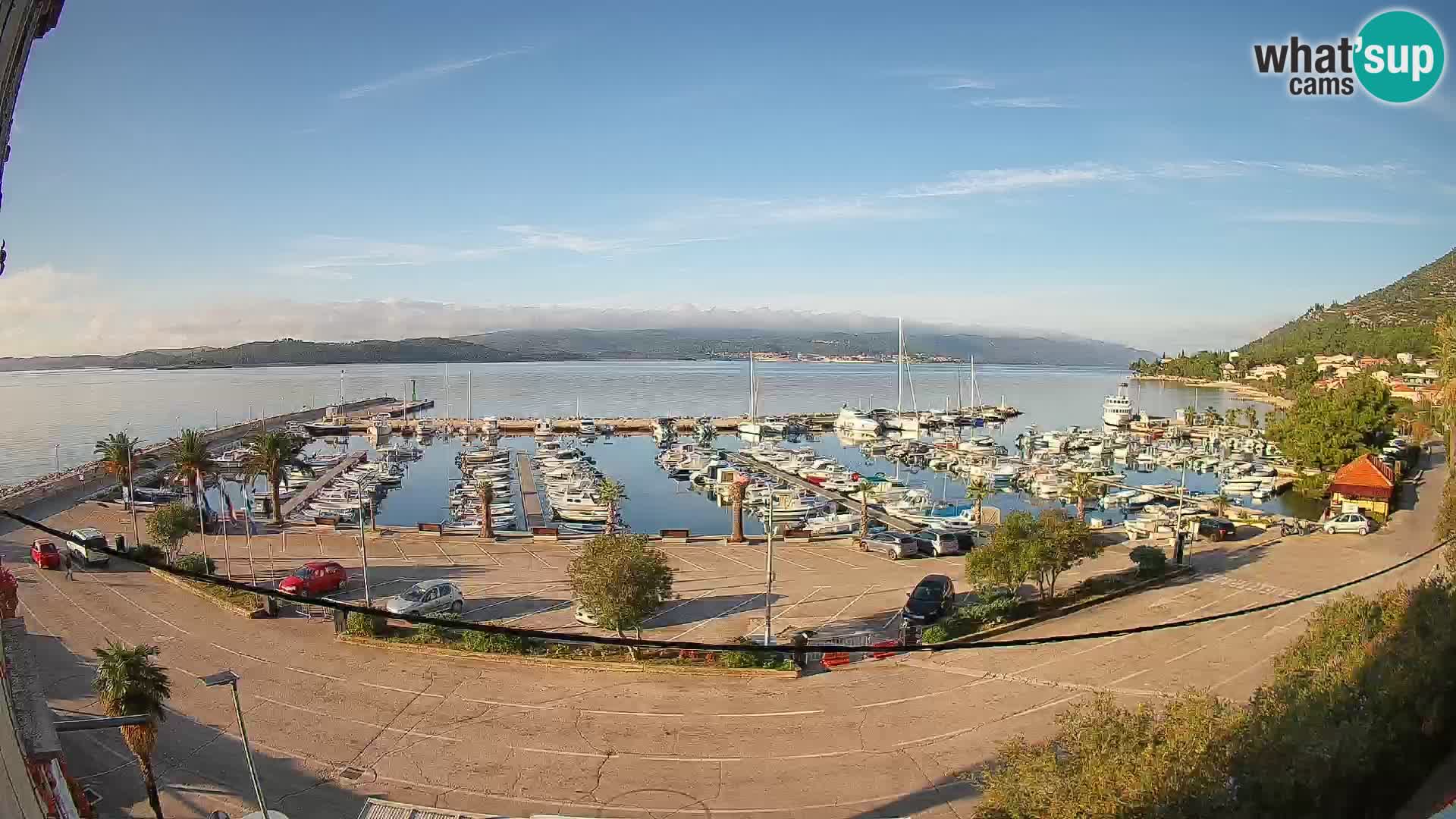 Webcam Orebić Riva – Ferry a Korčula en vivo