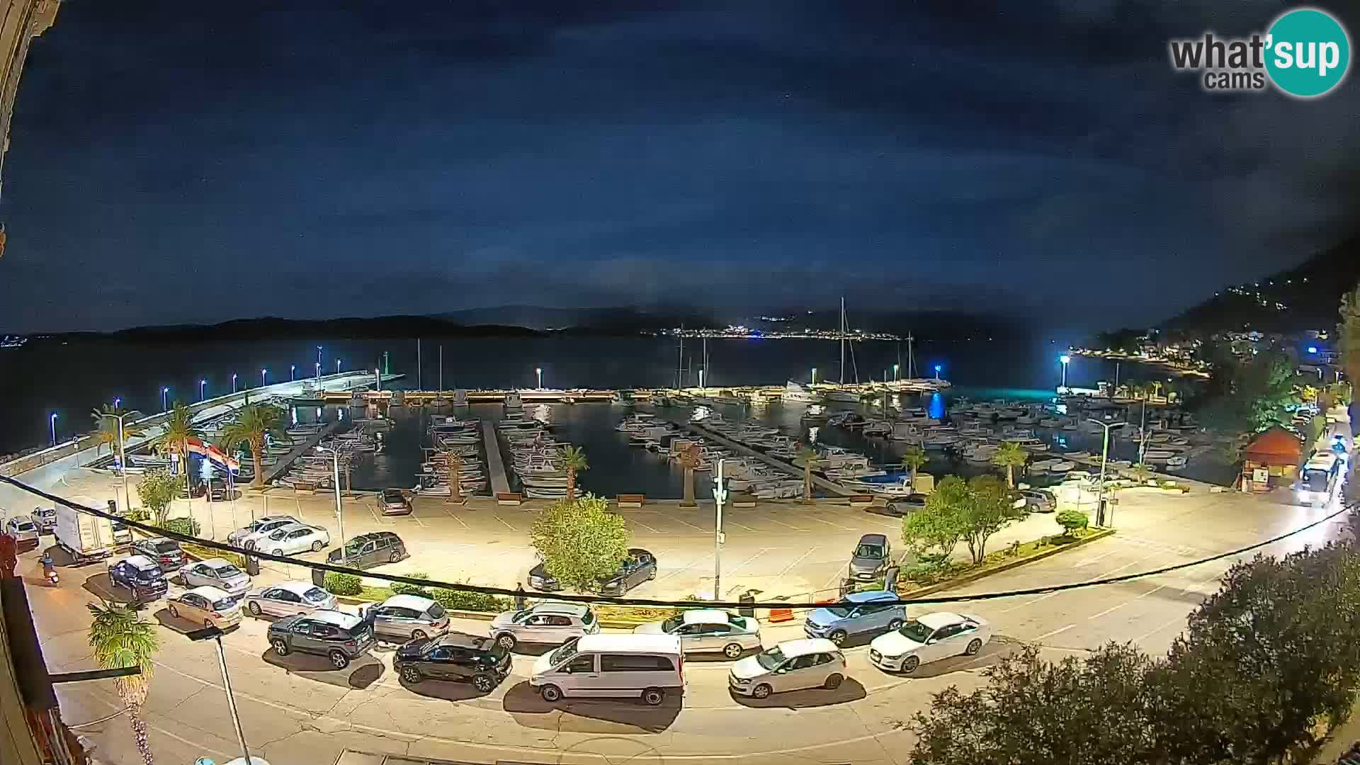 Spletna kamera Orebić Riva – Trajekt za Korčulo v živo