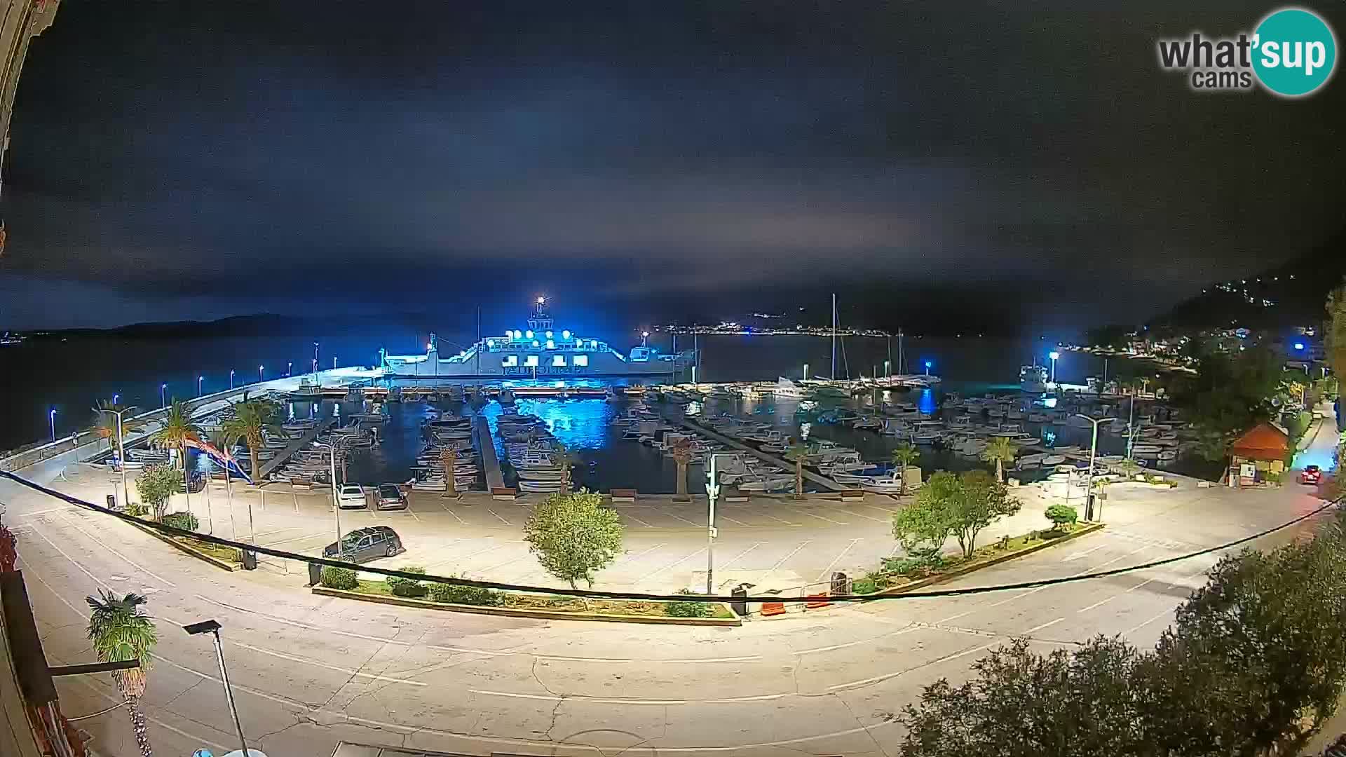 Webcam Orebić Riva – Ferry a Korčula en vivo