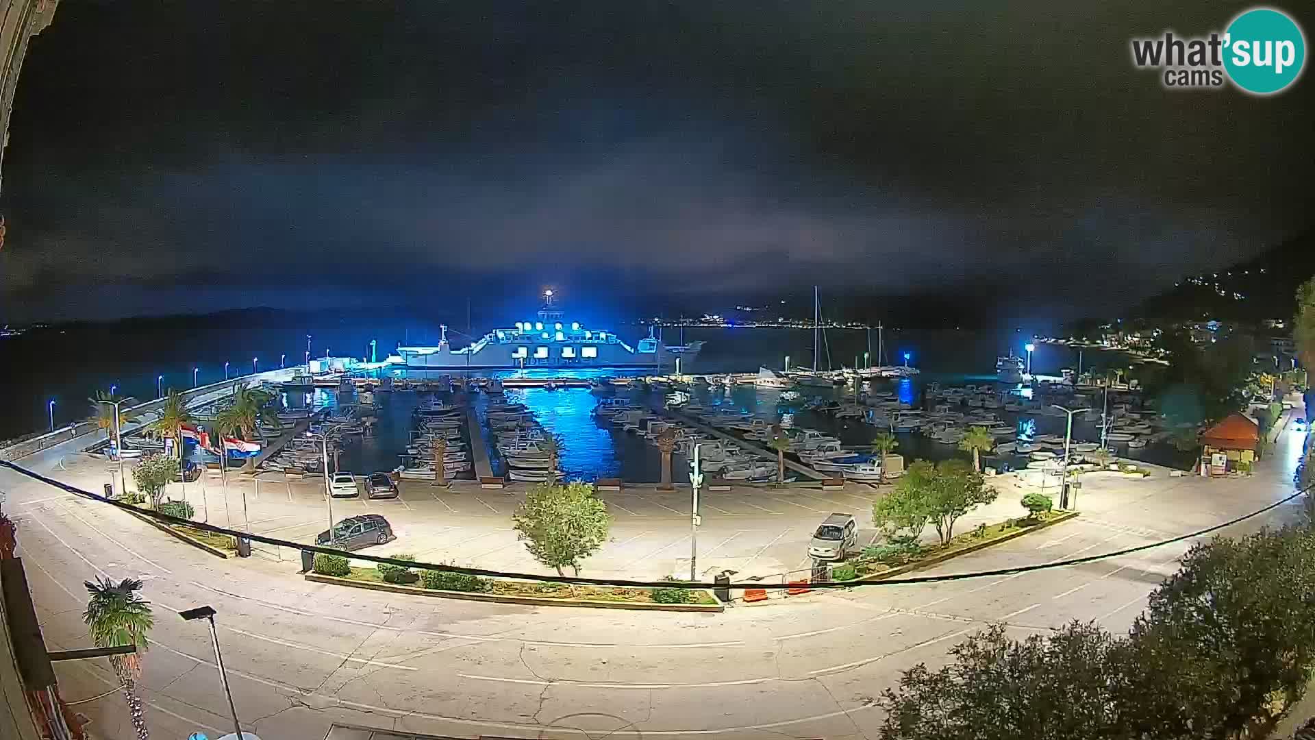 Webcam Orebić Riva – Ferry vers Korčula en direct