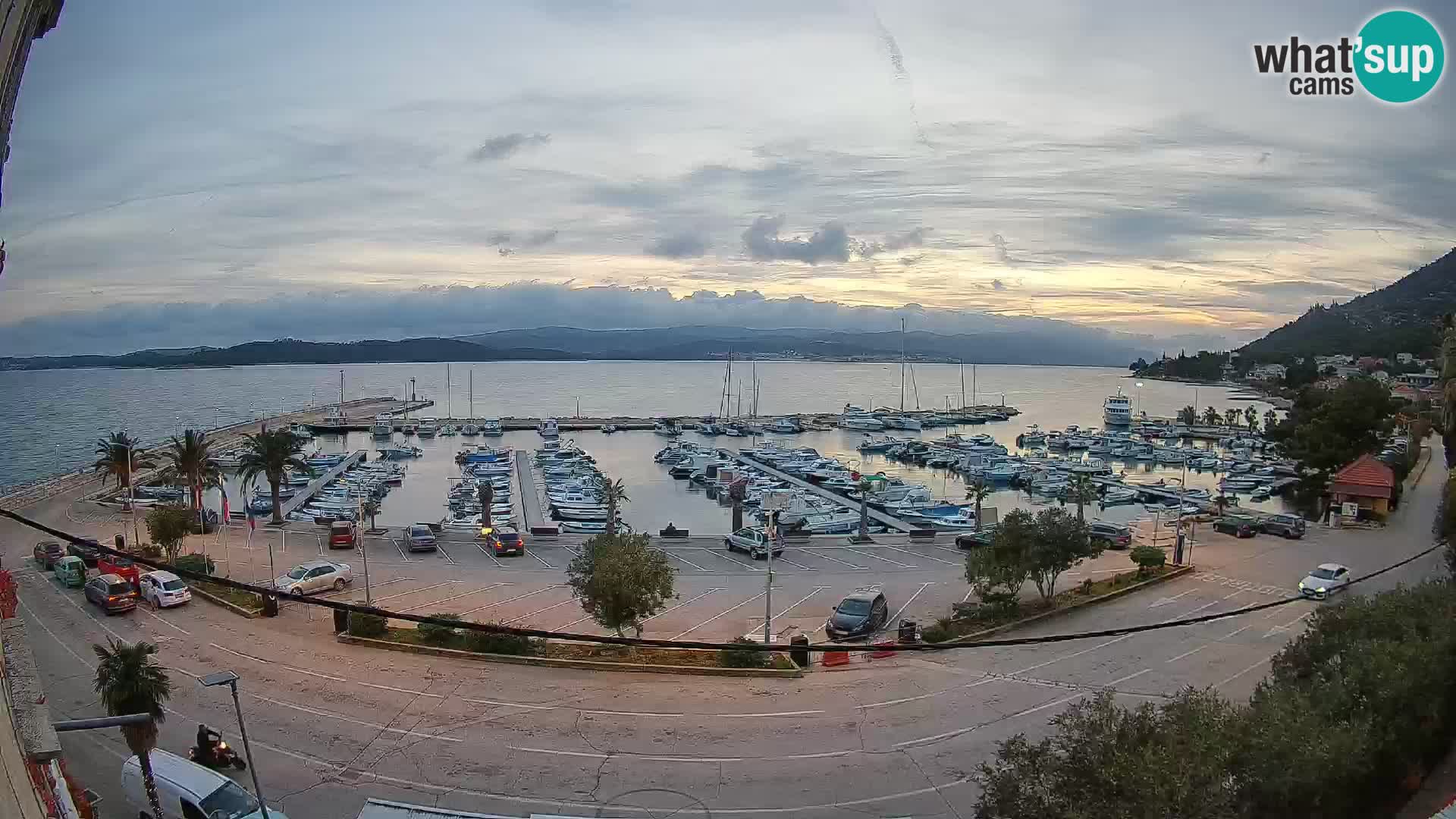 Webcam Orebić Riva – Ferry vers Korčula en direct