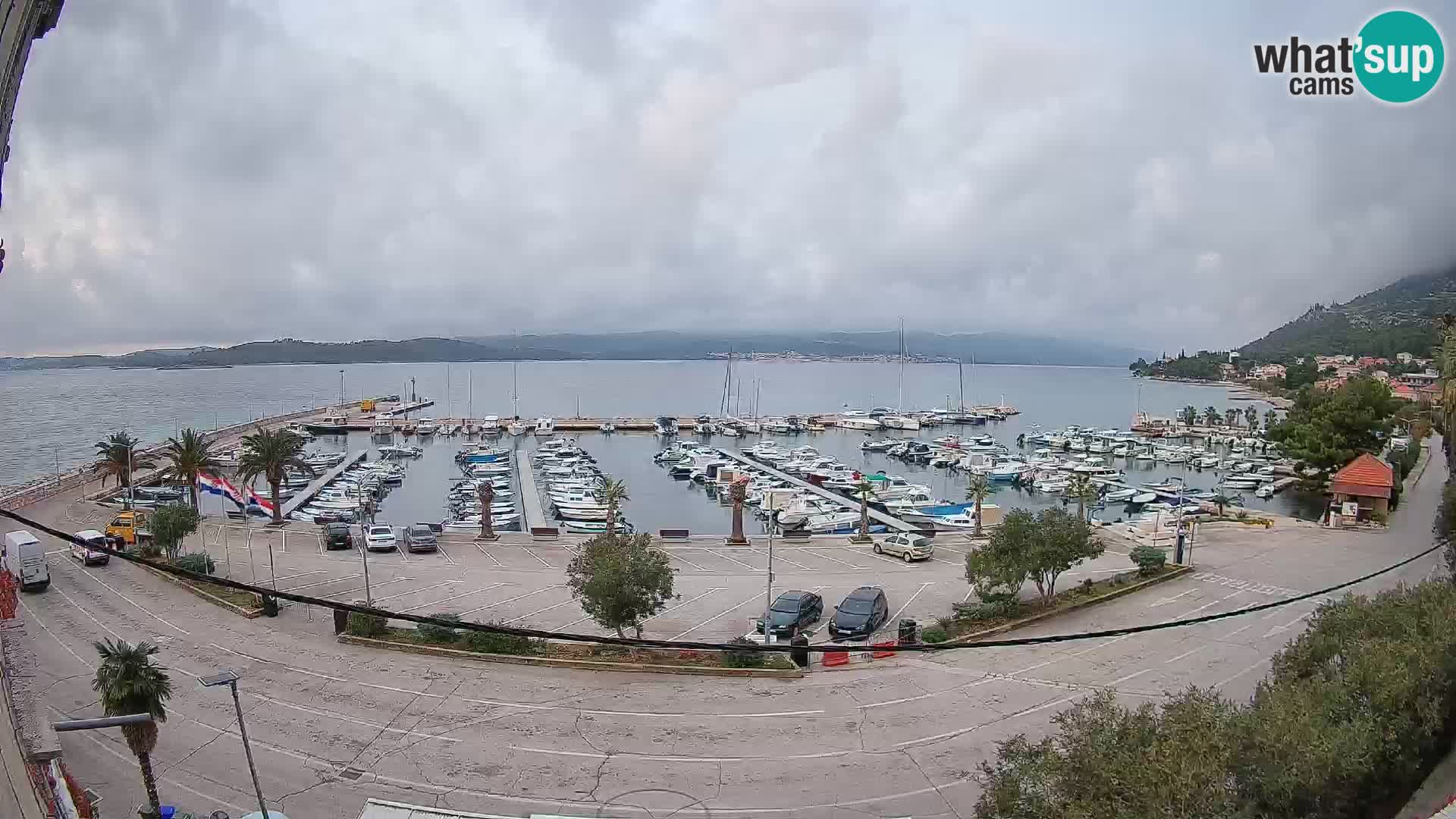 Web kamera Orebić Riva – Trajekt za Korčulu uživo