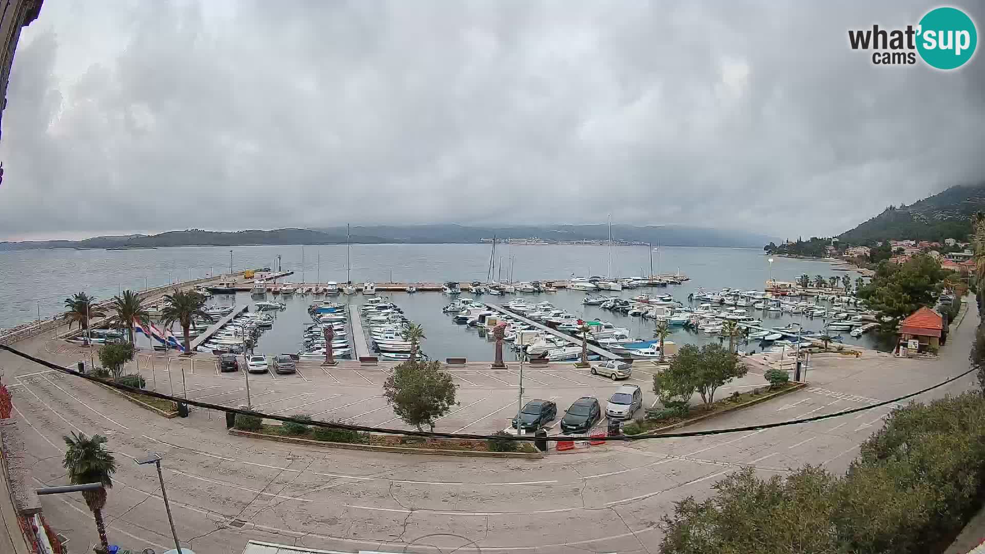 Webcam Orebić Riva – Ferry a Korčula en vivo