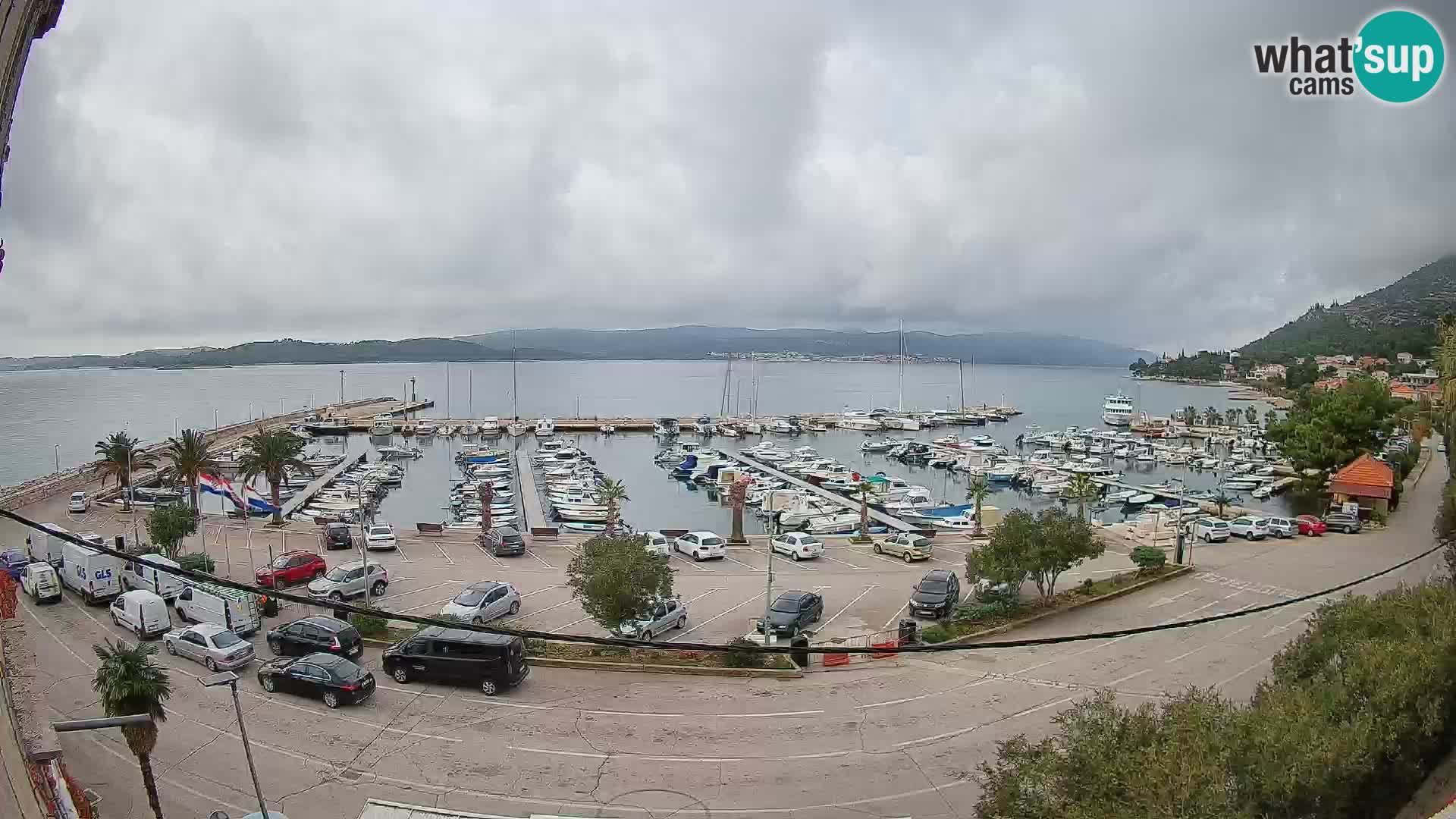 Webcam Orebić Riva – Ferry to Korčula Live