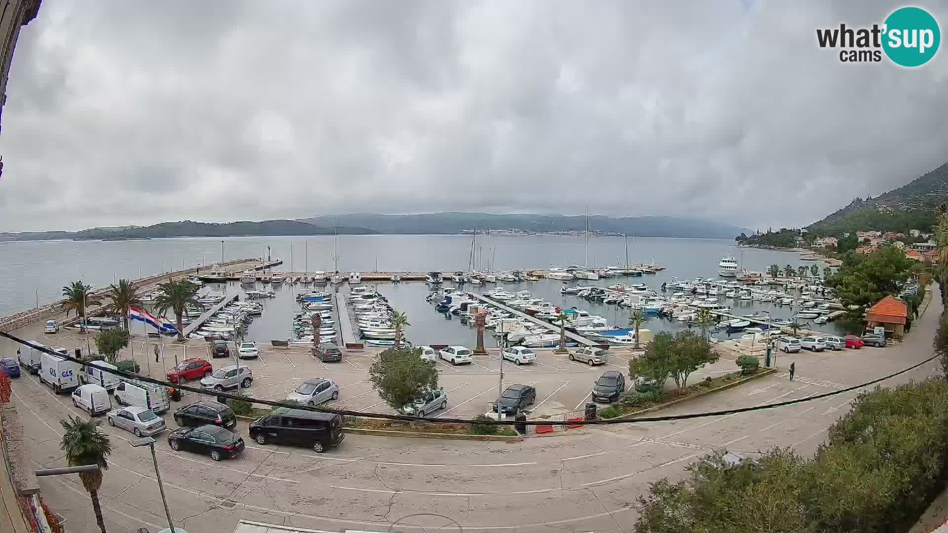 Webcam Orebić Uferpromenade – Fähre nach Korčula Live