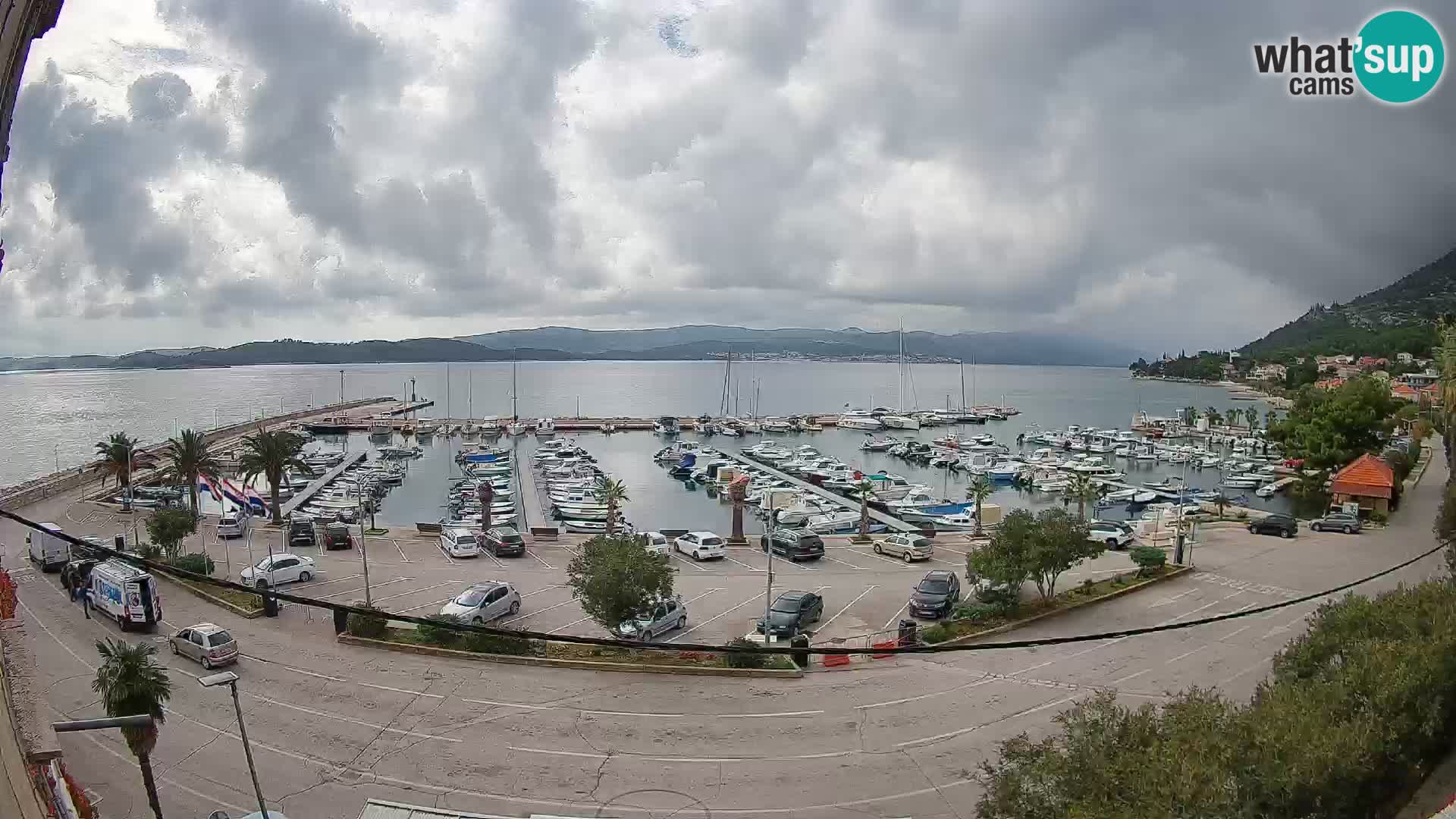 Webcam Orebić Riva – Ferry to Korčula Live