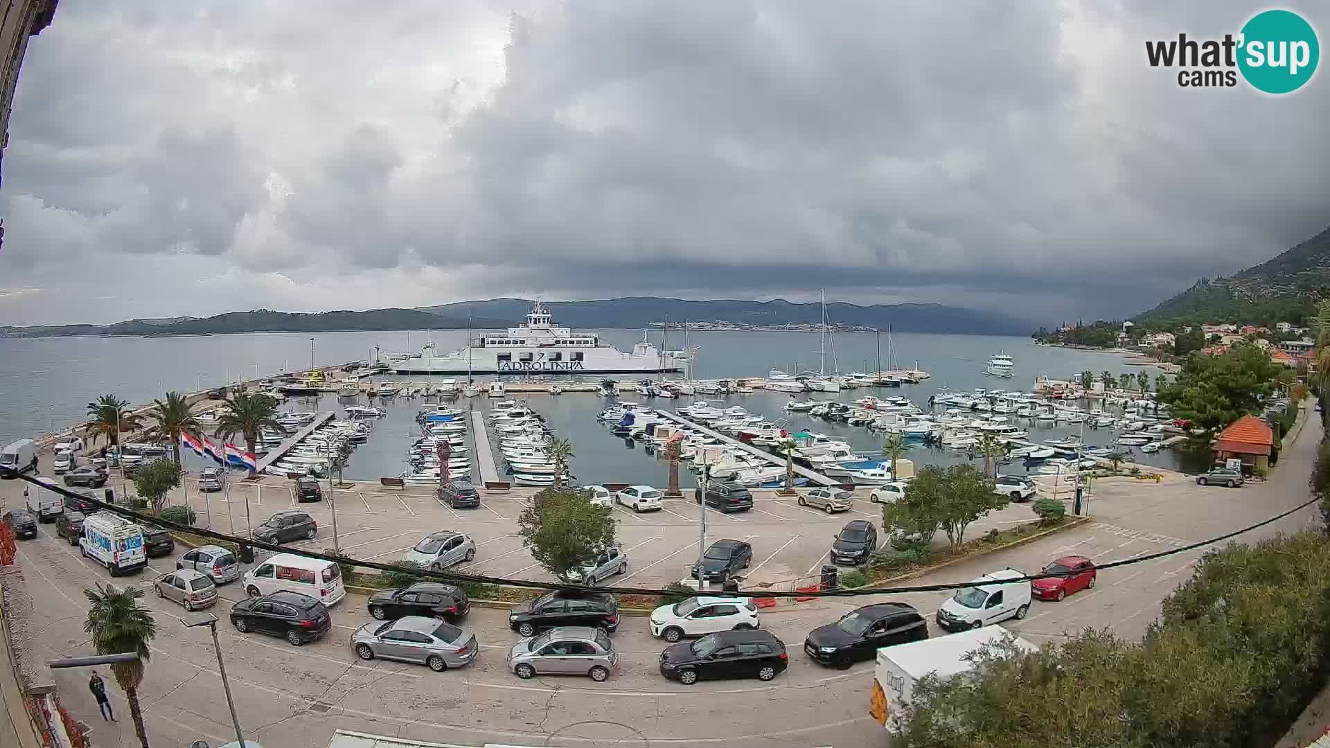 Webcam Orebić Riva – Ferry to Korčula Live