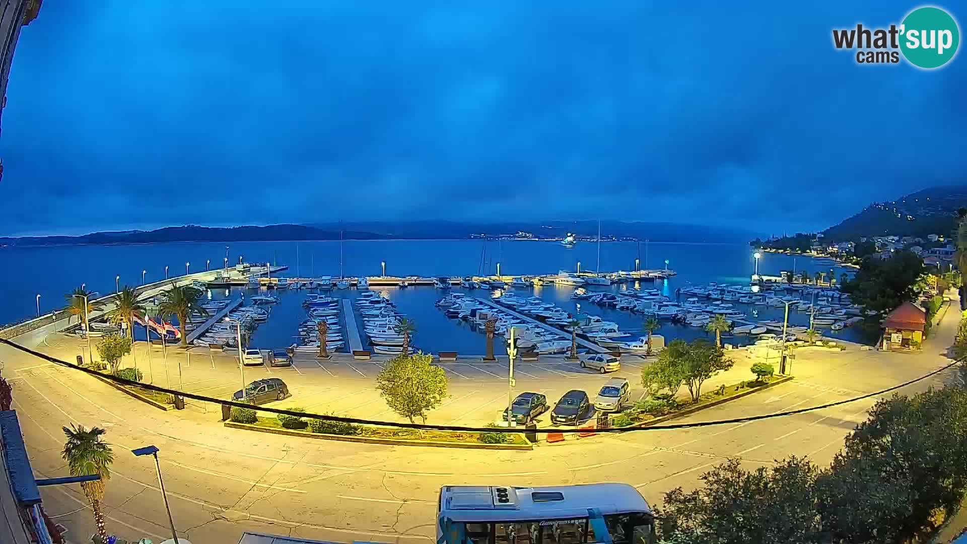 Webcam Orebić Riva – Ferry vers Korčula en direct