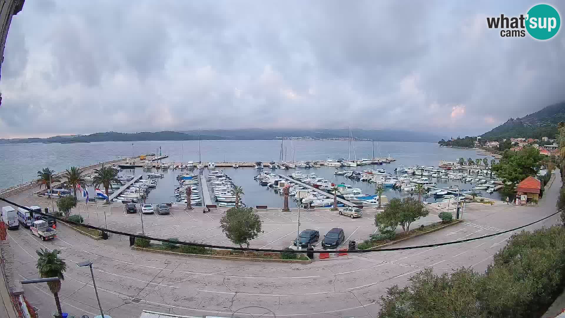 Webcam Orebić Uferpromenade – Fähre nach Korčula Live