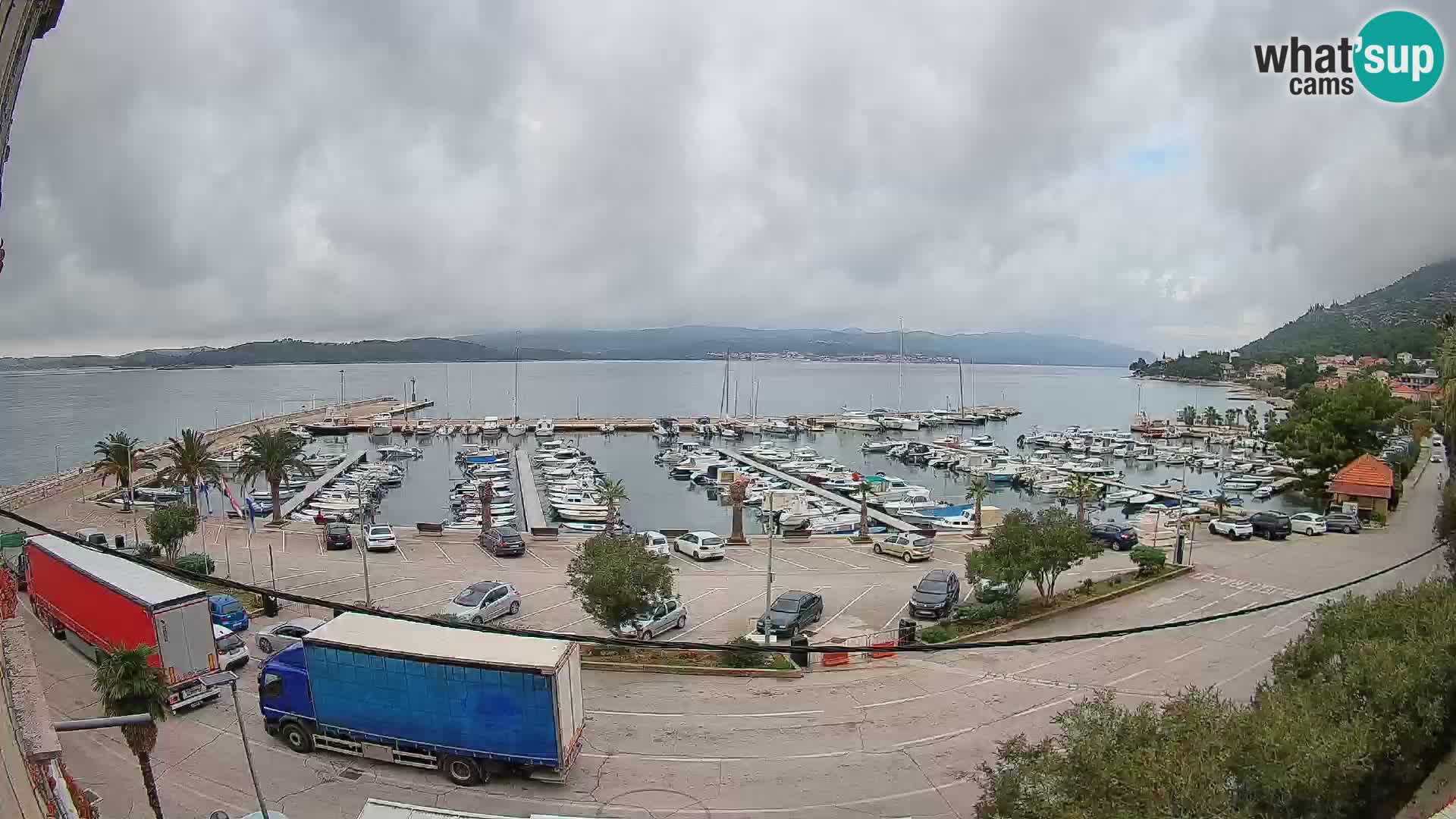 Web kamera Orebić Riva – Trajekt za Korčulu uživo