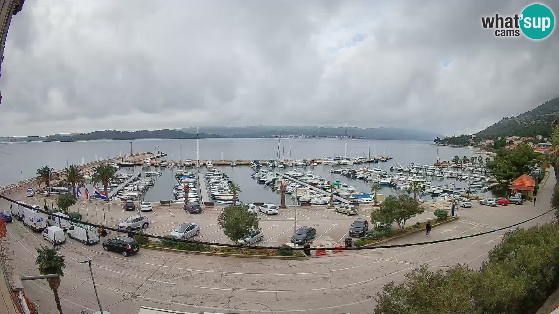 Webcam Orebić Riva – Ferry to Korčula Live