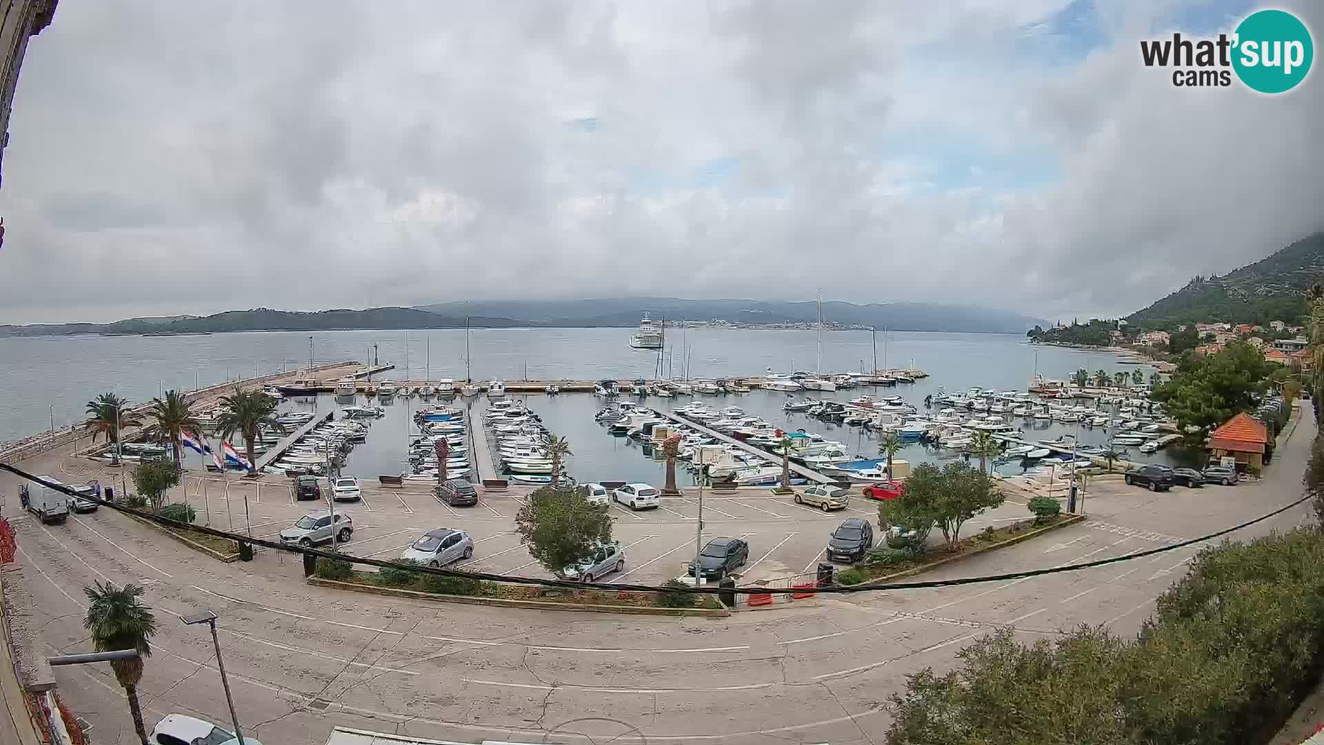 Web kamera Orebić Riva – Trajekt za Korčulu uživo