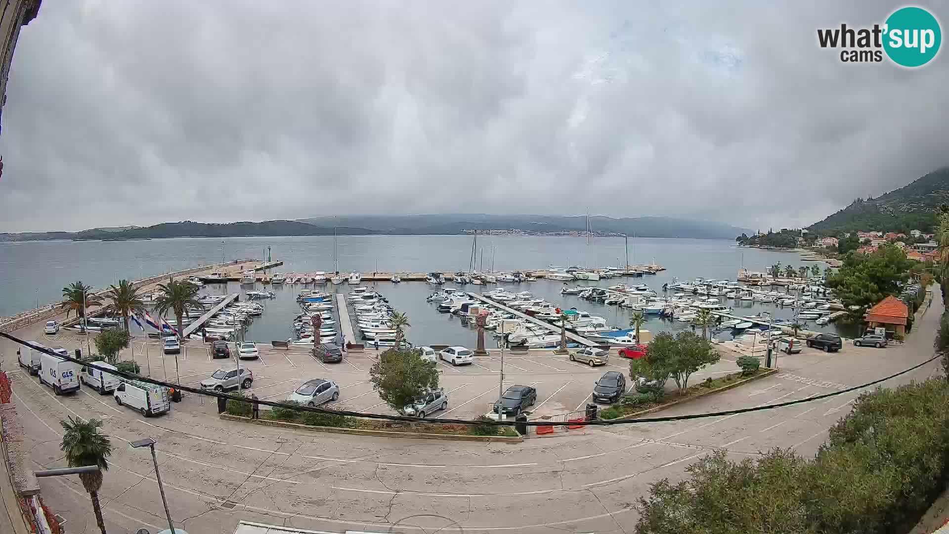 Webcam Orebić Uferpromenade – Fähre nach Korčula Live
