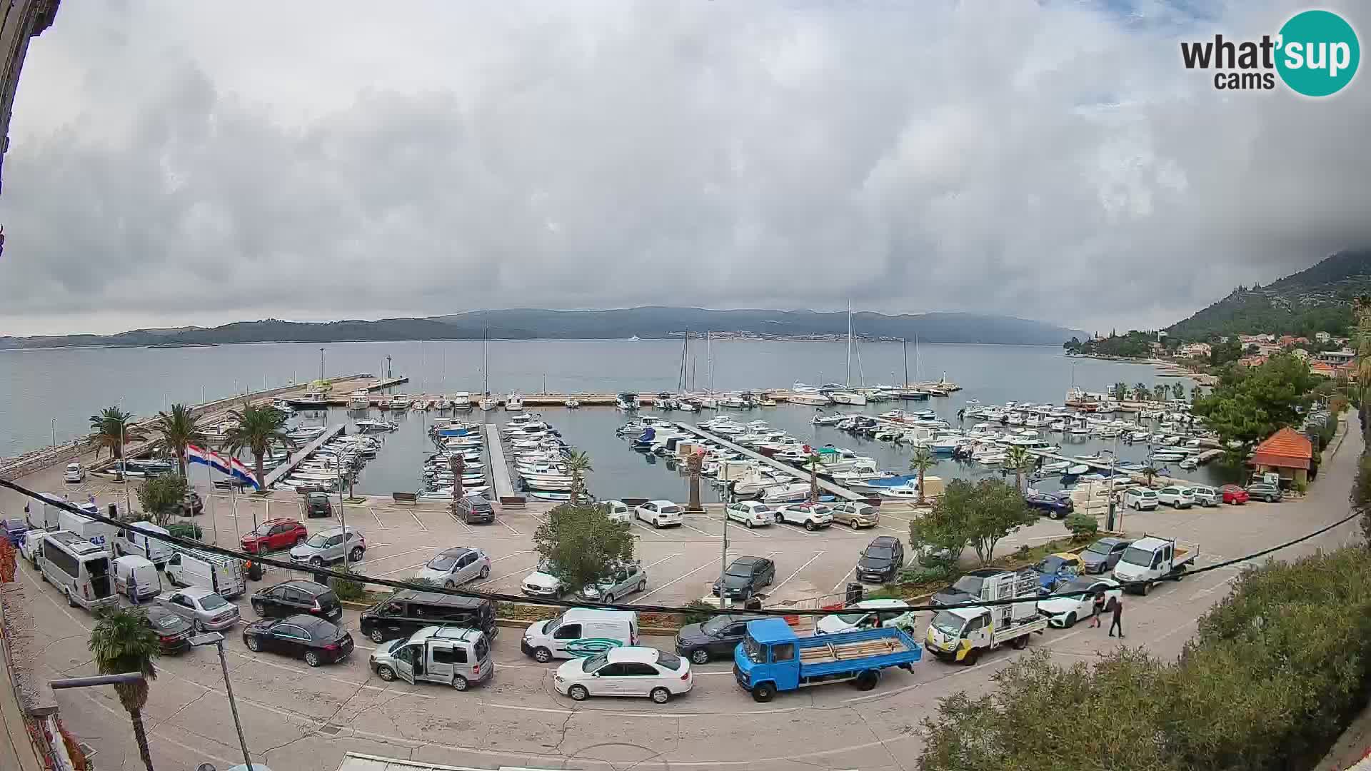 Webcam Orebić Riva – Ferry a Korčula en vivo